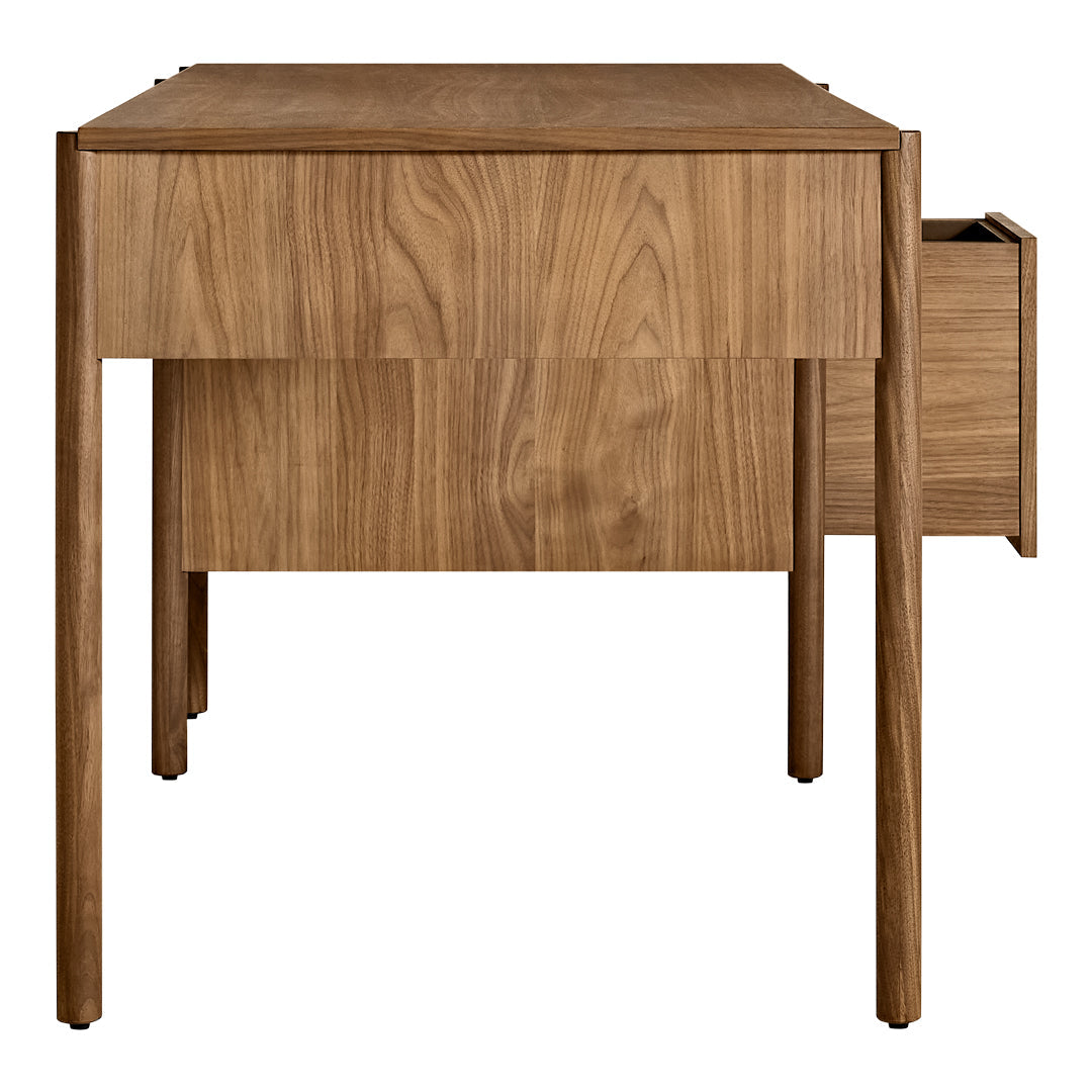 Blu Dot Modern Cursive Writing Desk - Stylish Home Office Furniture for Small Spaces & Workstations | Perfect for Remote Work & Study