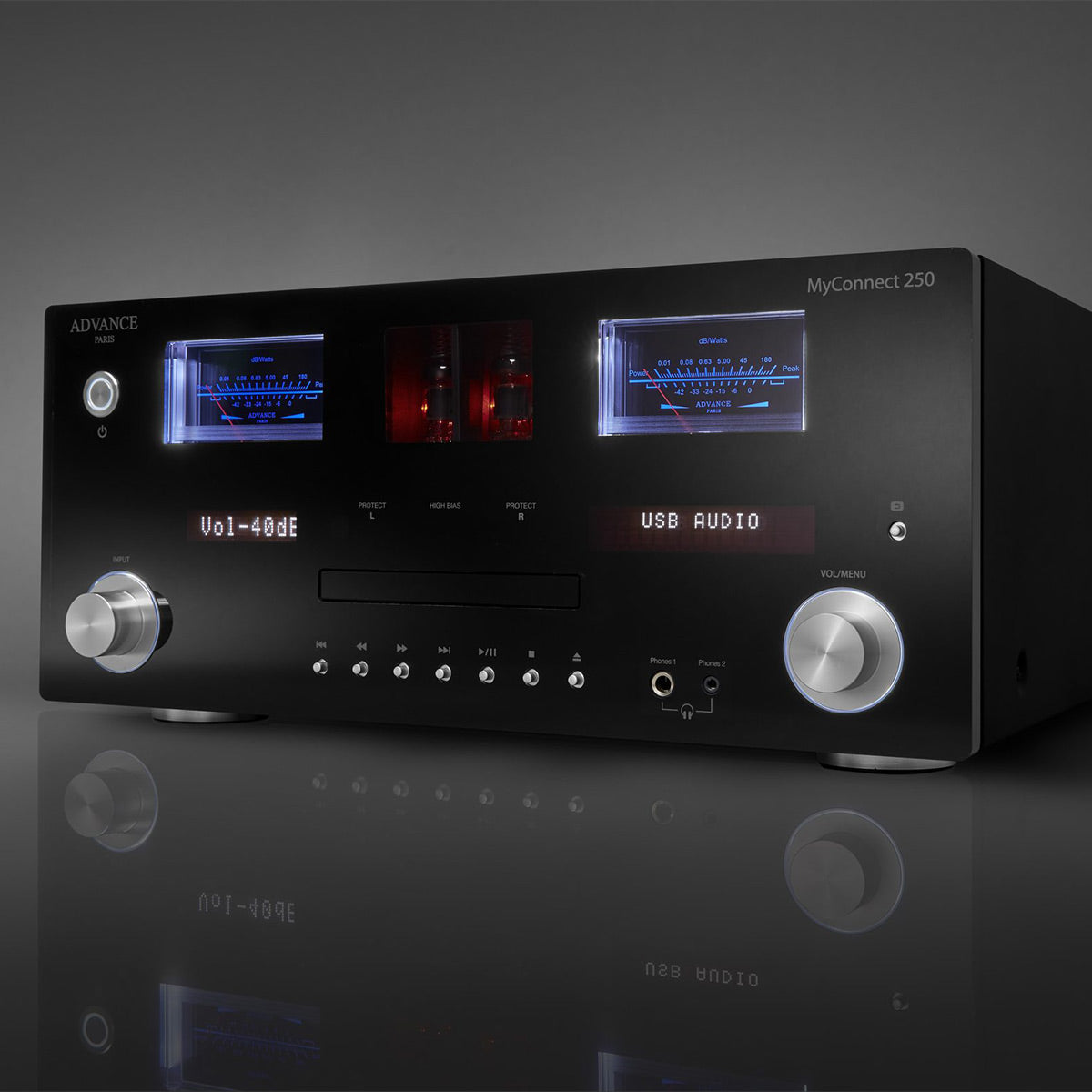Advance Paris MyConnect 250 All-in-One Streaming Amplifier with CD Player - High Fidelity Audio System for Home Theater & Music Listening