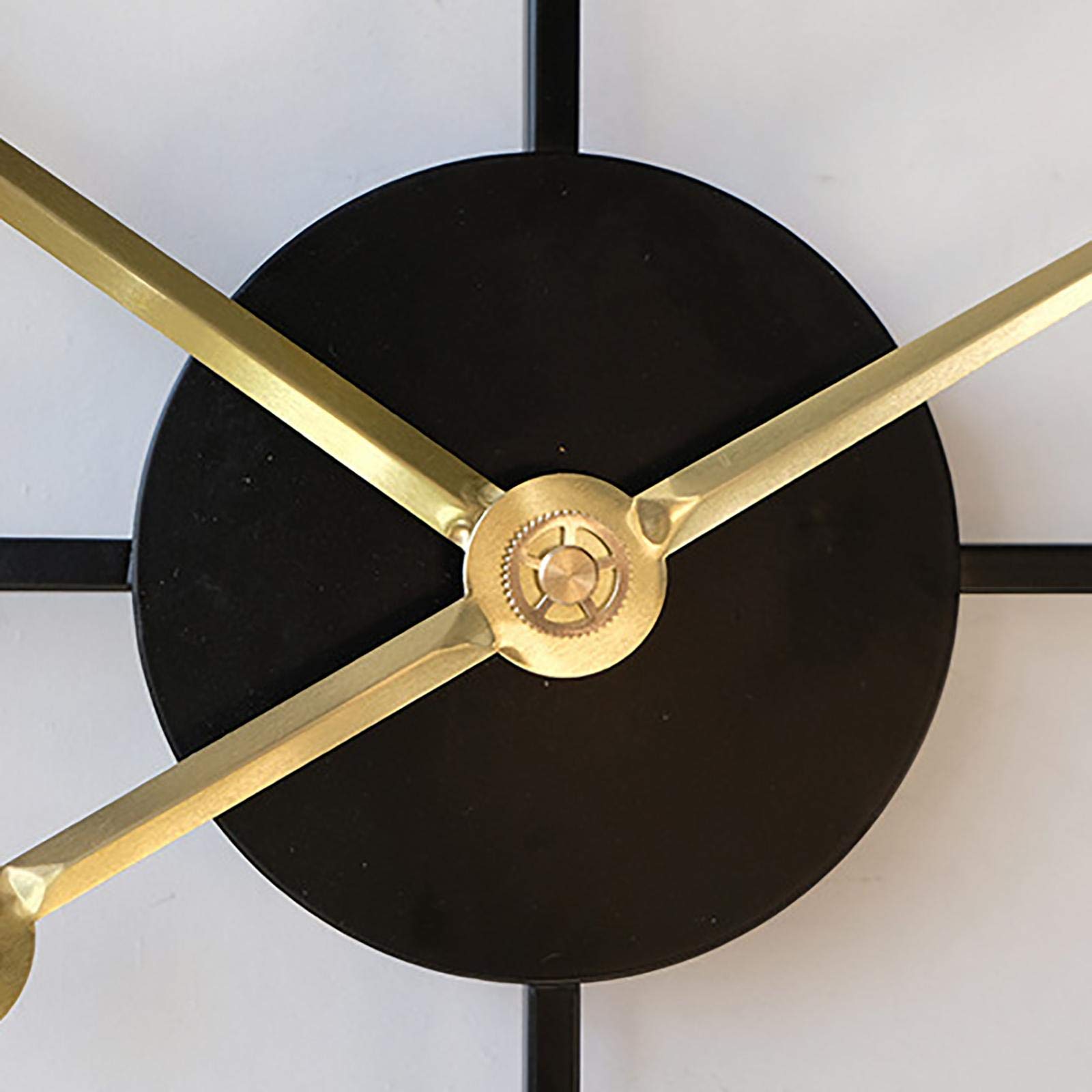 **Waterproof Outdoor Wall Clock - Retro Roman Numeral Iron Art Garden Clock (40cm, Black) - Battery Operated, Silent - Perfect for Patio, Backyard, and Garden Decor**