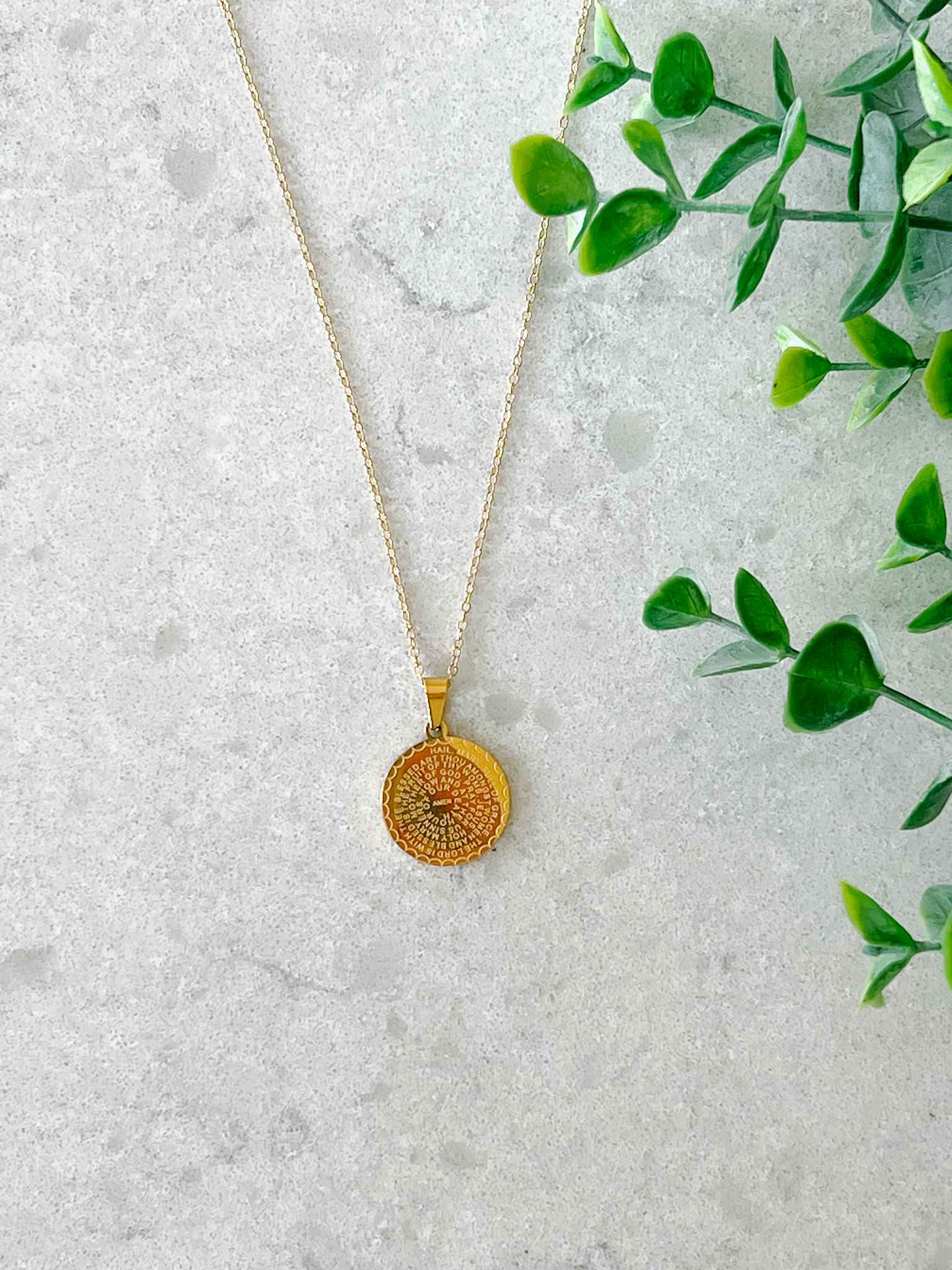 Hail Mary Prayer Necklace - Religious Catholic Jewelry for Women & Men - Perfect for Daily Wear, Gifts & Devotion