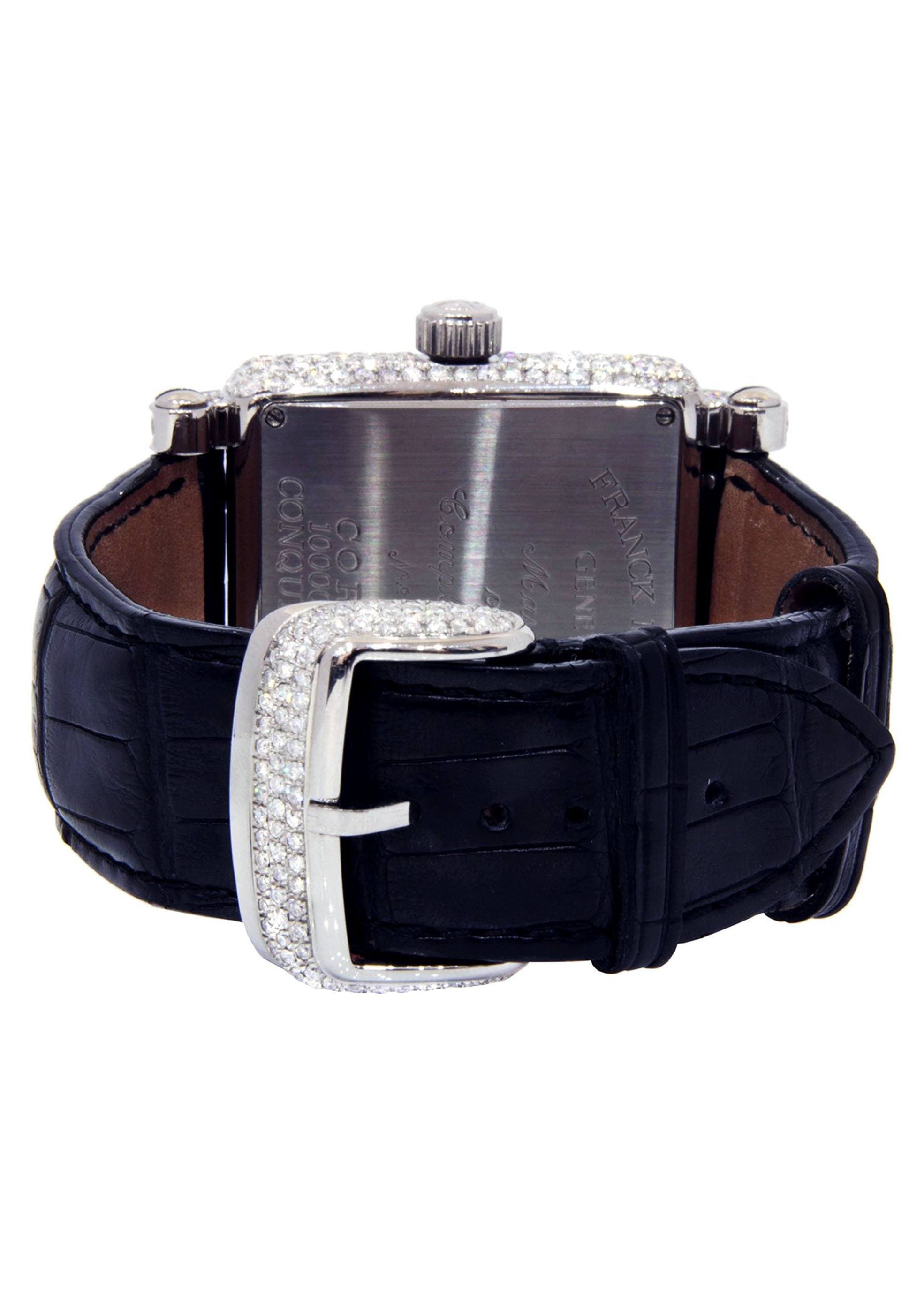 Luxury Diamond Franck Muller Conquistador Cortez Watch - 18K Gold Plated Stainless Steel Men's Dress Watch for Business & Formal Occasions