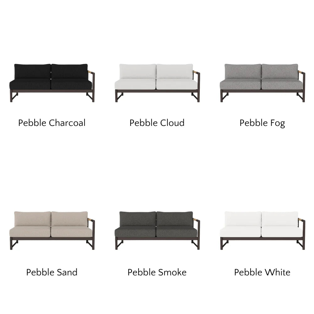 Breeze XL Outdoor Patio Loveseat with Right Arm - Perfect for Gardens, Decks, and Poolside Relaxation