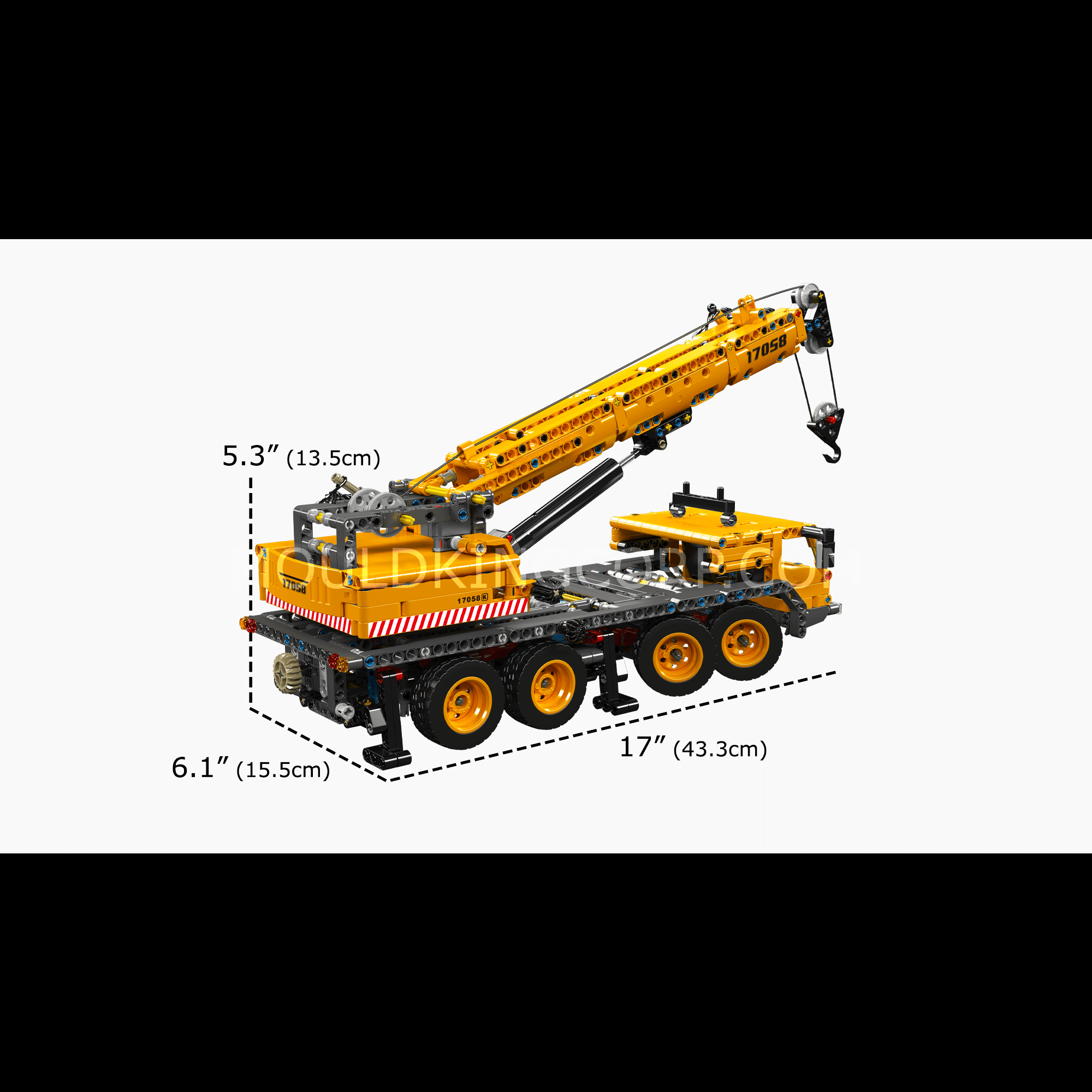 Mould King 17058 Mobile Crane Model Building Set - 997 Pcs STEM Construction Toy for Adults & Kids - Perfect for Engineering Enthusiasts & DIY Projects