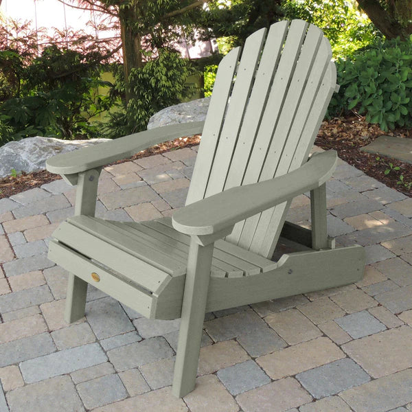 Hamilton Outdoor Folding & Reclining Adirondack Chair - Portable Patio Lounge Chair for Backyard, Poolside & Beach - Weather-Resistant Comfort for Relaxing Outdoors
