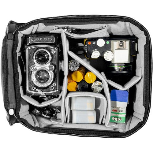 Peak Design Camera Cube V2 (Black, Small/Medium) - Waterproof DSLR Camera Bag for Travel & Outdoor Photography - Perfect for Hiking, Camping, and Airplane Carry-On
