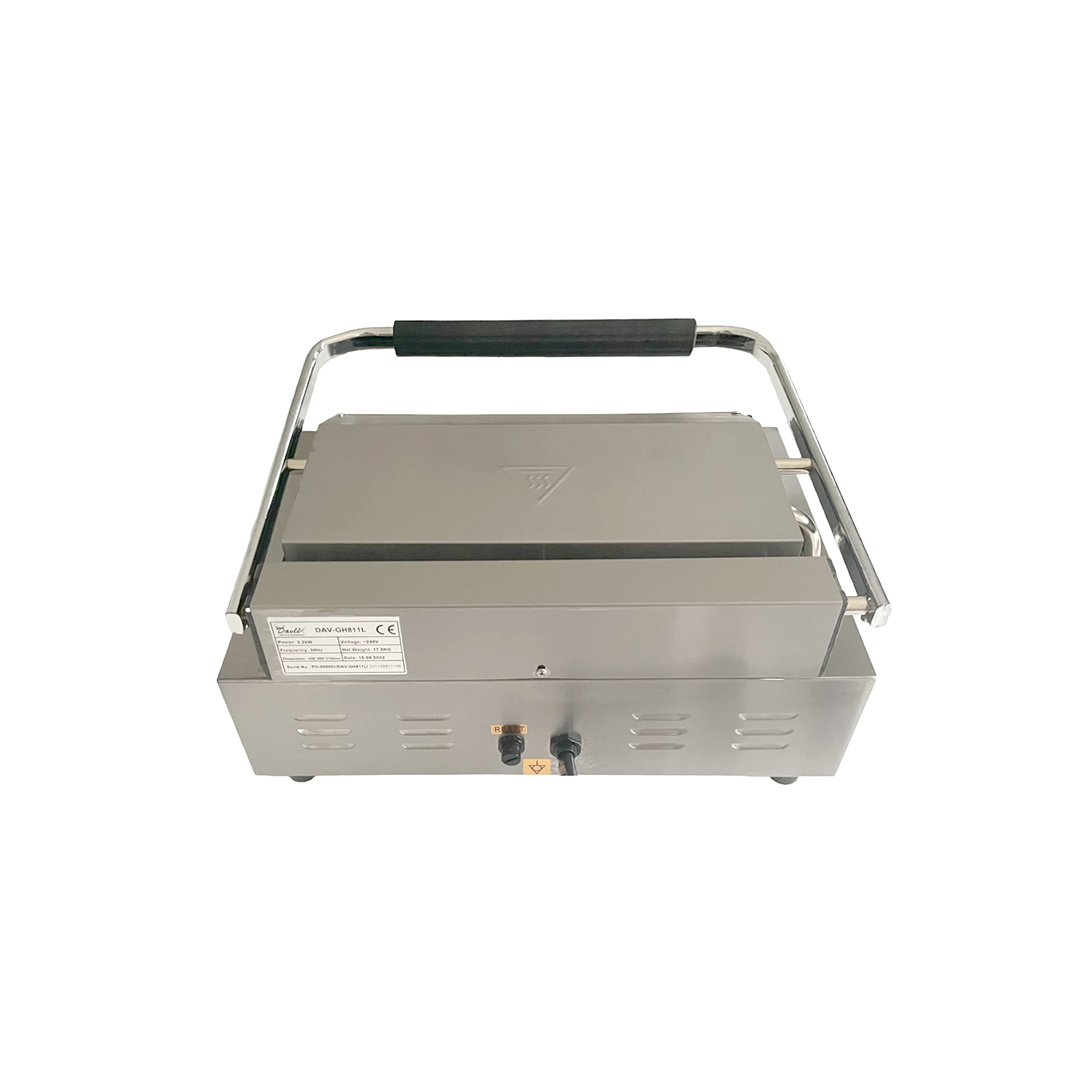 Commercial Panini Press Machine - Large Electric Grill with Ribbed Griddle, Perfect for Sandwiches, Paninis & Breakfast Toasting | Ideal for Restaurants, Cafes & Home Kitchens