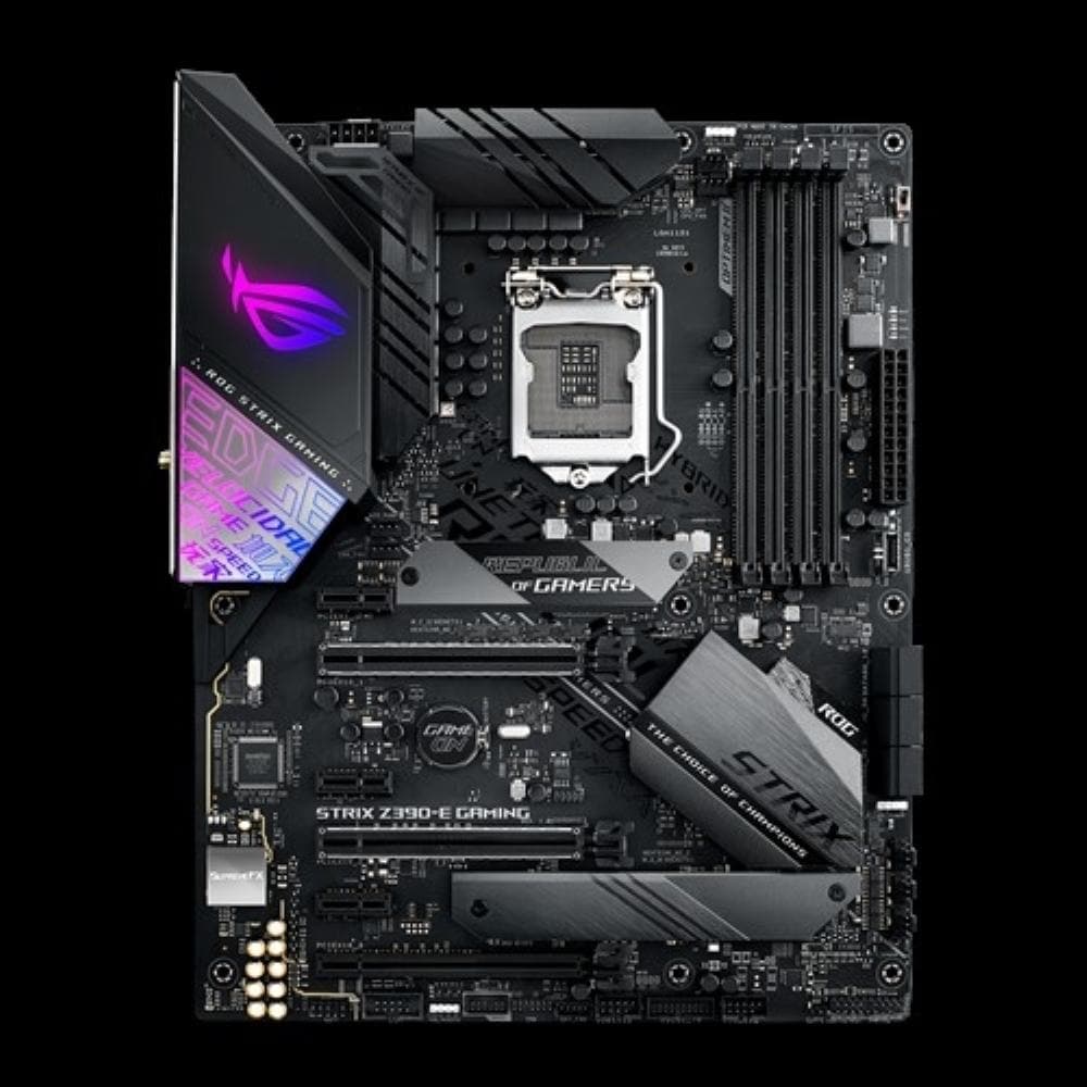 ASUS ROG STRIX Z390-E Gaming Motherboard - ATX Form Factor, LGA 1151 Socket, DDR4 4400MHz, Dual M.2, USB 3.1 Gen2 - Perfect for PC Gaming, Streaming & Content Creation