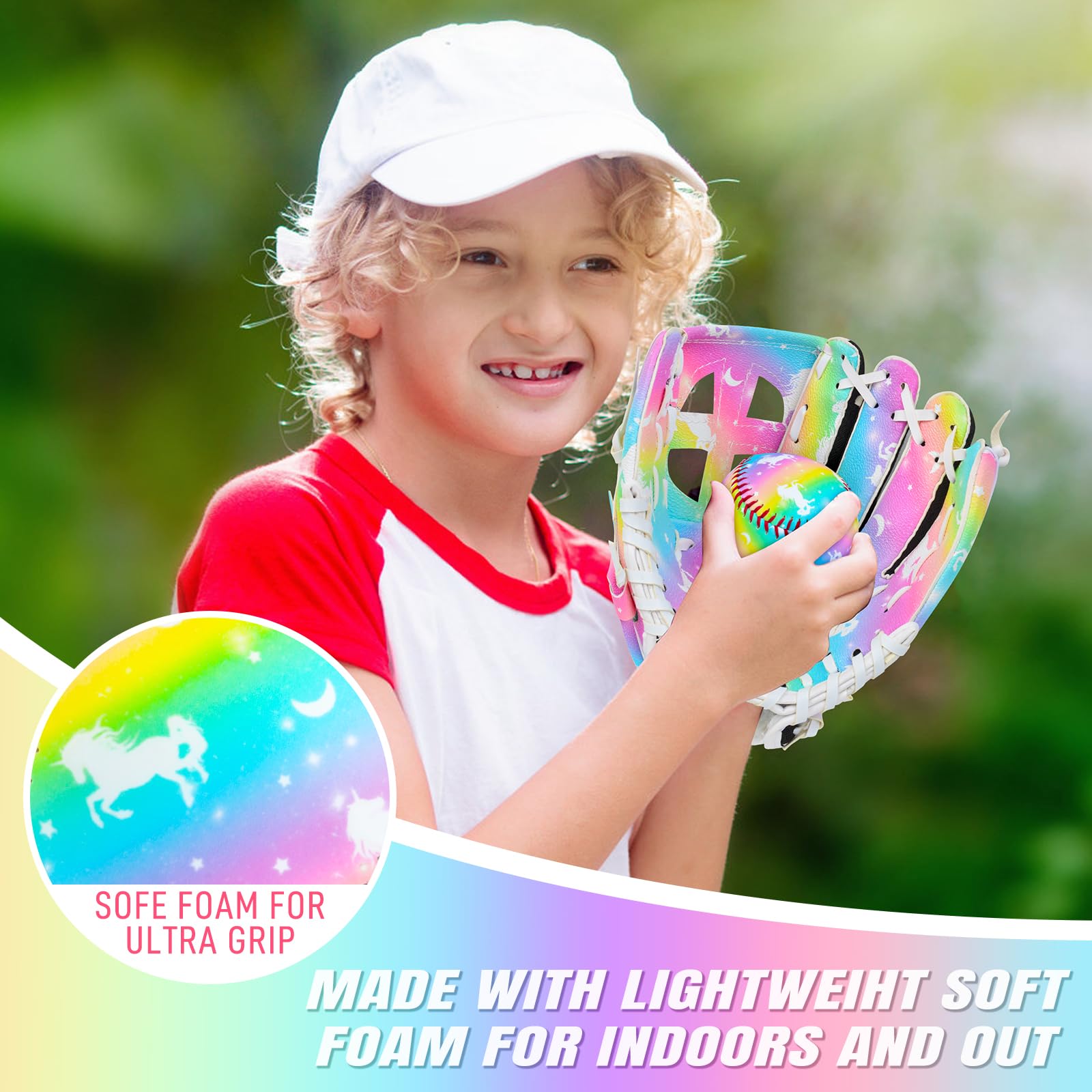 **9 Inch Standard Practice Baseball for Kids & Beginners - Safe Throwing, Catching & Batting - Perfect Baseball Gift for Girls & Boys - Ideal for T-Ball, Backyard Practice & Training Drills**