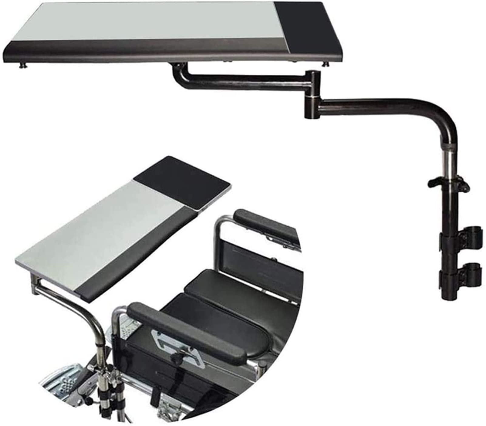 Portable Universal Wheelchair Lap Tray with Cup Holder - Adjustable Eating & Reading Desk for Elderly & Patients - Wheelchair Accessories for Dining, Working, Watching TV & Relaxing at Home or Hospital