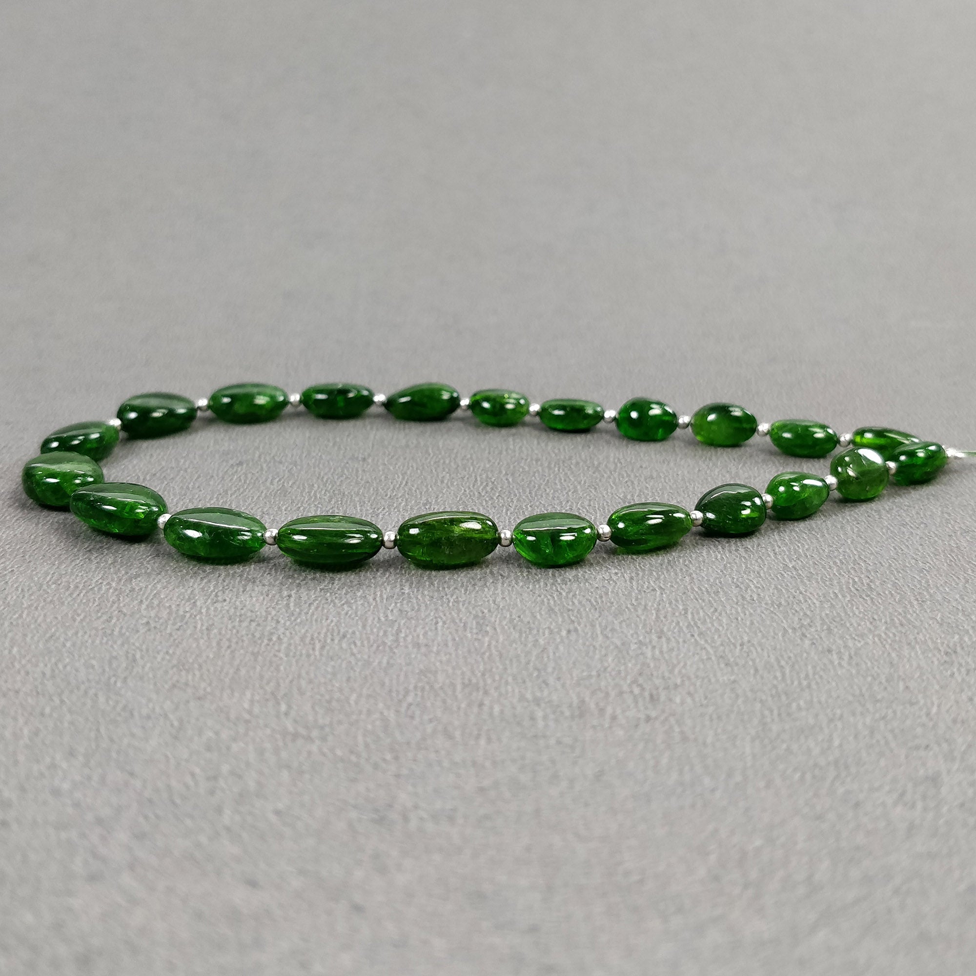 Natural Green Chrome Diopside Loose Beads - 52.00cts Genuine Gemstone Nuggets (7.5x5.5mm to 11x8mm) for Jewelry Making, Wire Wrapping & DIY Crafts | High-Quality Uneven Plain Beads with Video