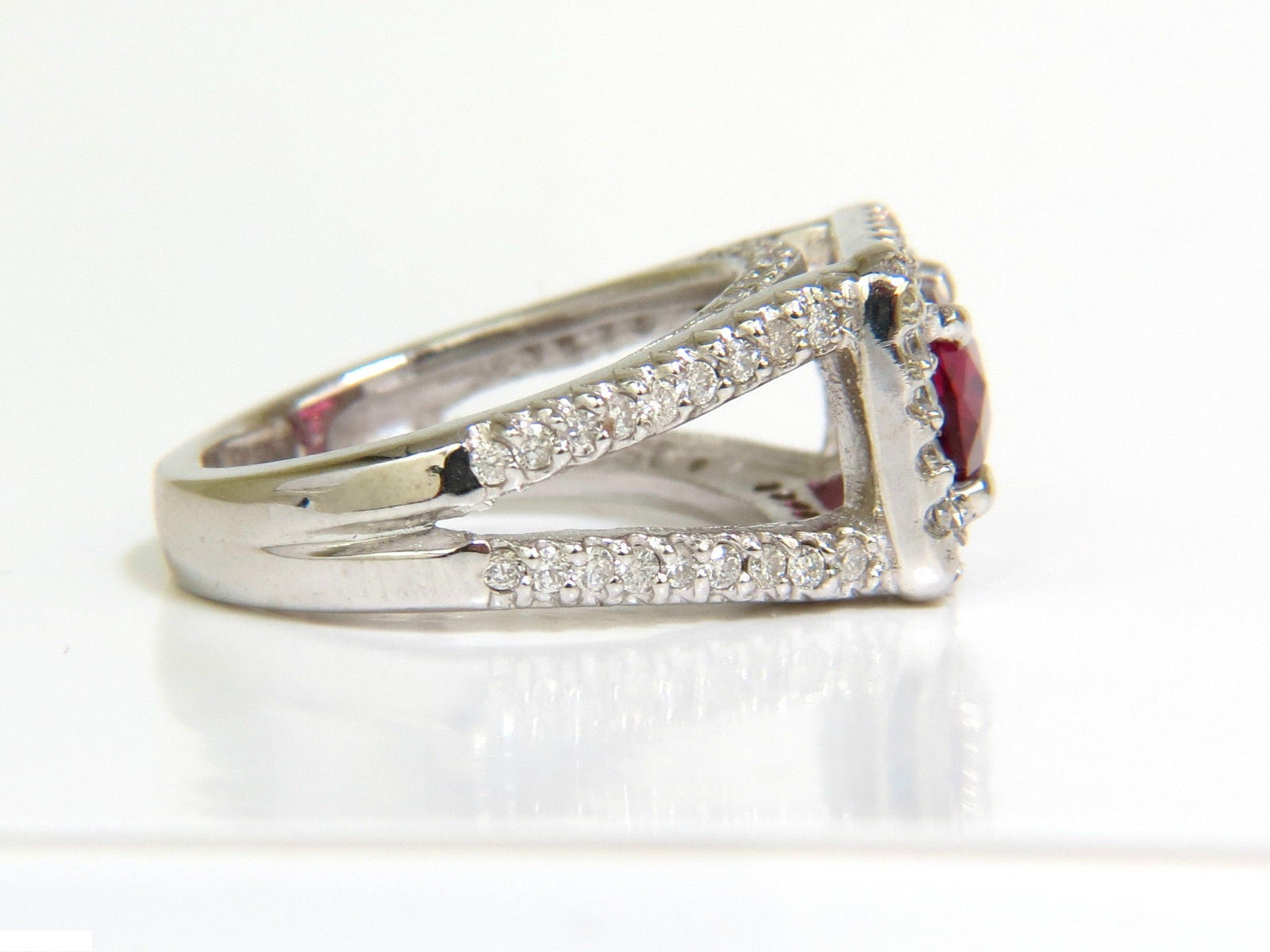 2.73CT Natural Bright Pink Tourmaline Diamond Ring in 14KT Gold - Elegant Split Shank Design for Weddings, Anniversaries & Special Occasions
