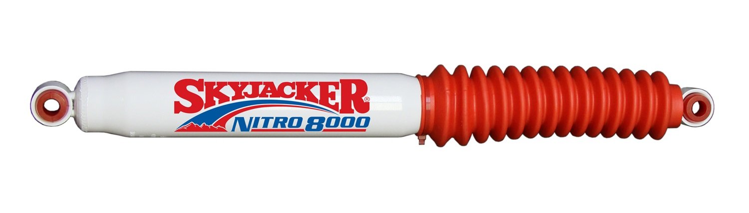 Skyjacker Nitro Shock Absorber with Red Boot - Heavy Duty Off-Road Suspension for Trucks & SUVs - Perfect for Rough Terrain & Adventure Driving