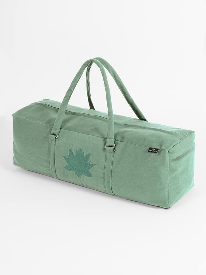 GOTS Certified Organic Cotton Yoga Bag - Eco-Friendly Yoga Equipment Storage for Studio & Travel - Perfect for Yoga Mats, Blocks, and Accessories