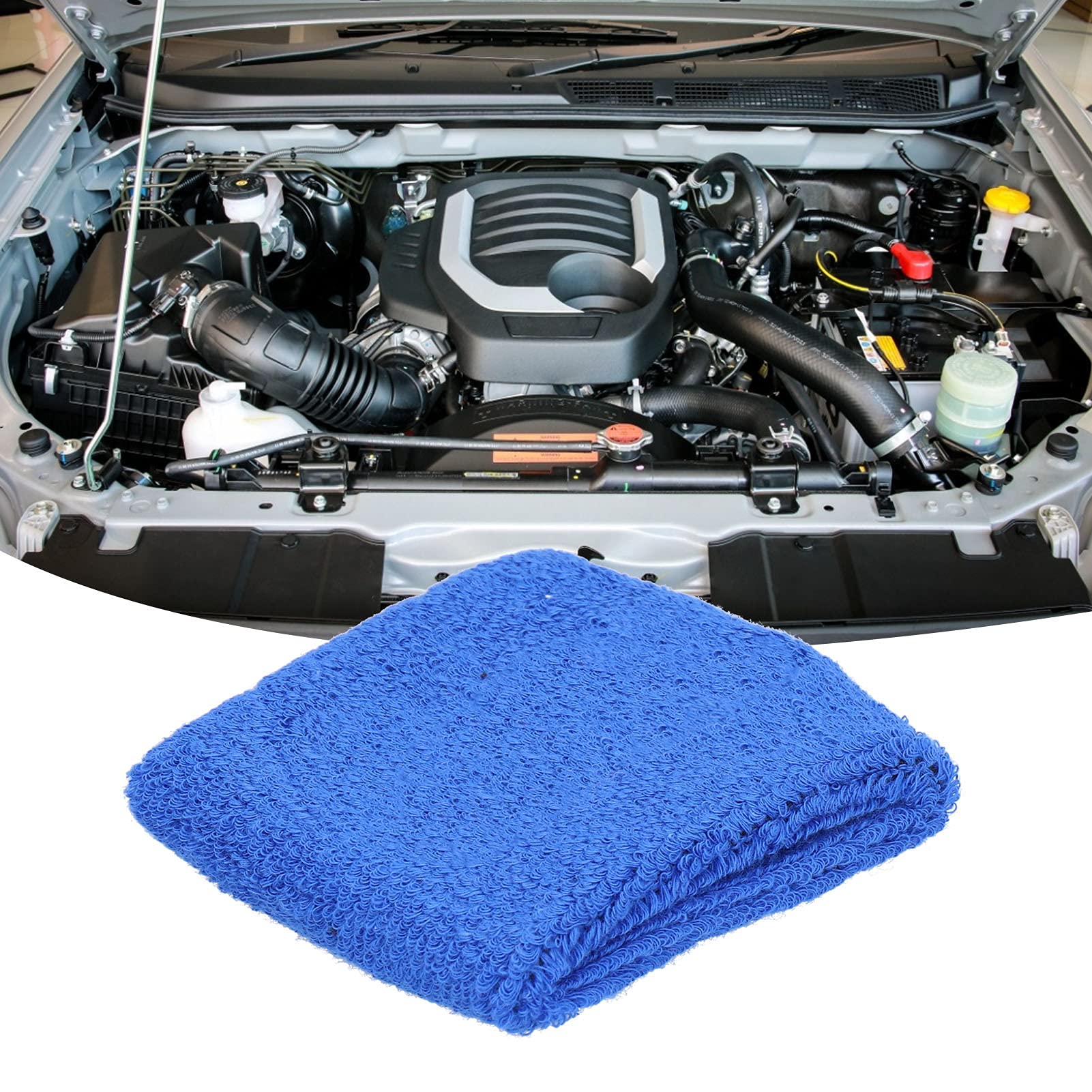 Fireproof Stretchable Oil Tank Cover - Plush Car Oil Reservoir Cap Sock for Engine Protection | Durable & Heat Resistant for Winter & Summer Use