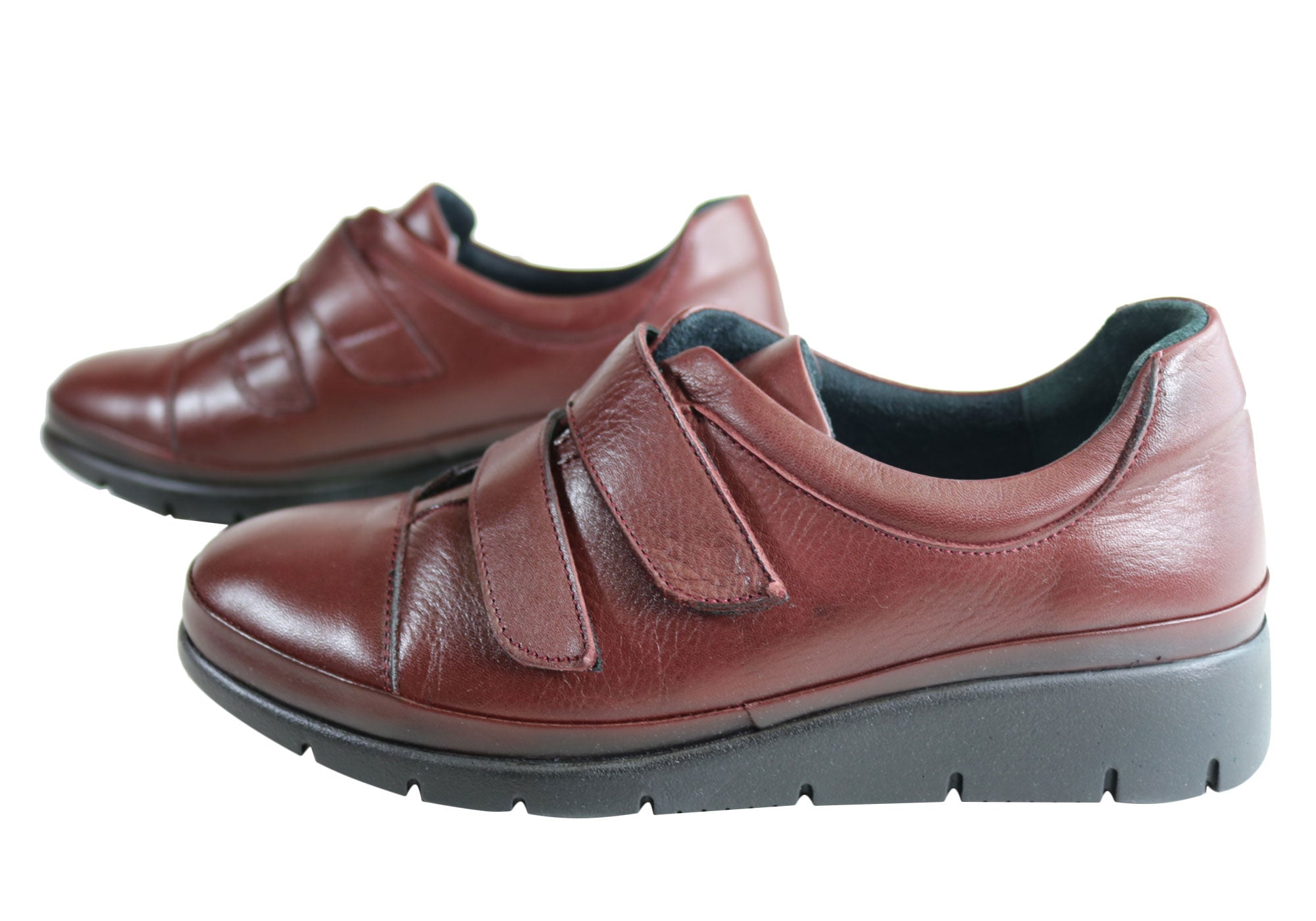 Orizonte Kerri Women's Comfortable Adjustable Strap Leather Flats - European Style Casual Shoes for Work, Walking & Everyday Wear