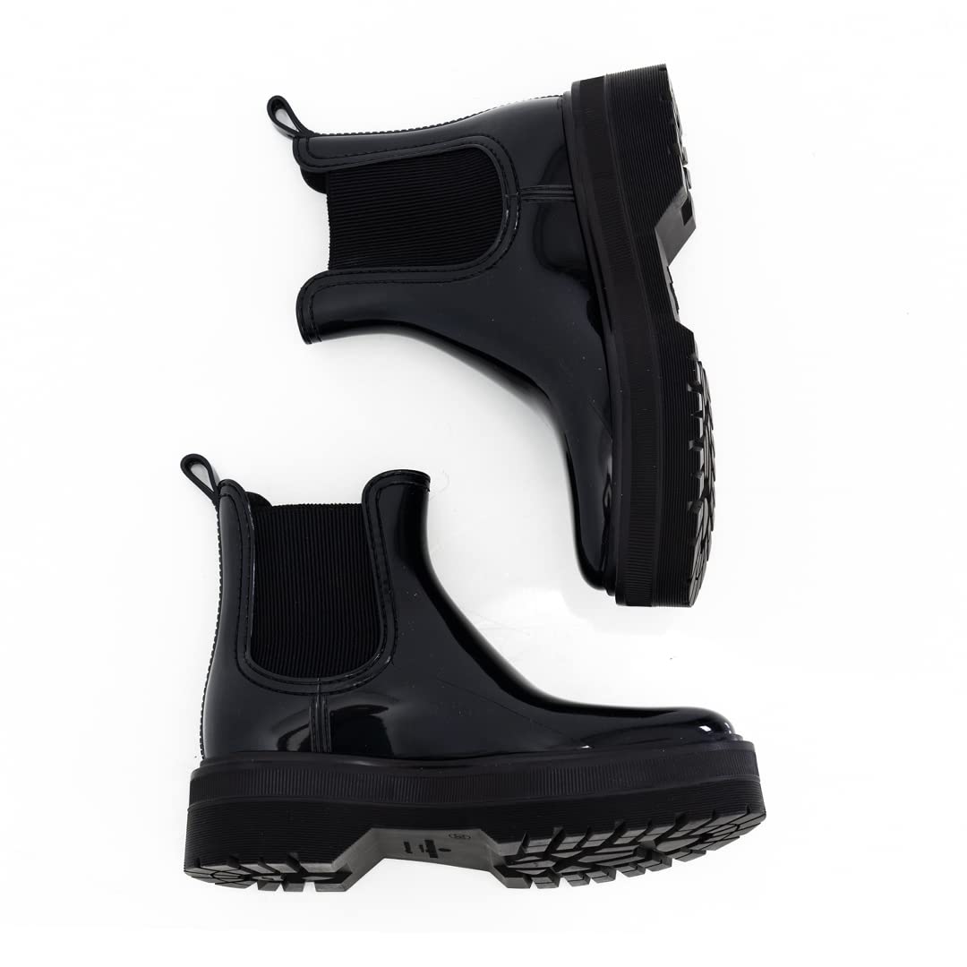 Lemon Jelly Platform Ankle Boots - Waterproof Slip-On Rain Boots with Lemon Scent - Comfortable & Trendy Women's & Girls' Shoes for Casual Wear, Outdoor Activities & Rainy Days