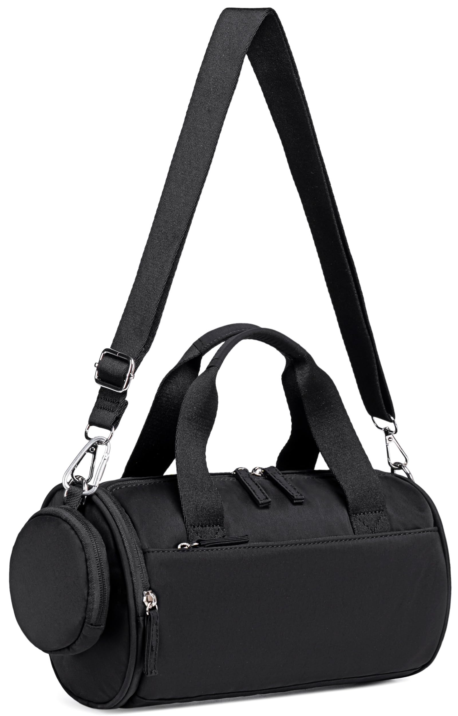 BTOOP 10 Inch Mini Gym Bag for Women & Girls - Cute Small Duffle Bag for Workout, Sports, Dance, Fitness & Yoga - Lightweight & Durable (Black) | Perfect for Gym, Travel & Everyday Use