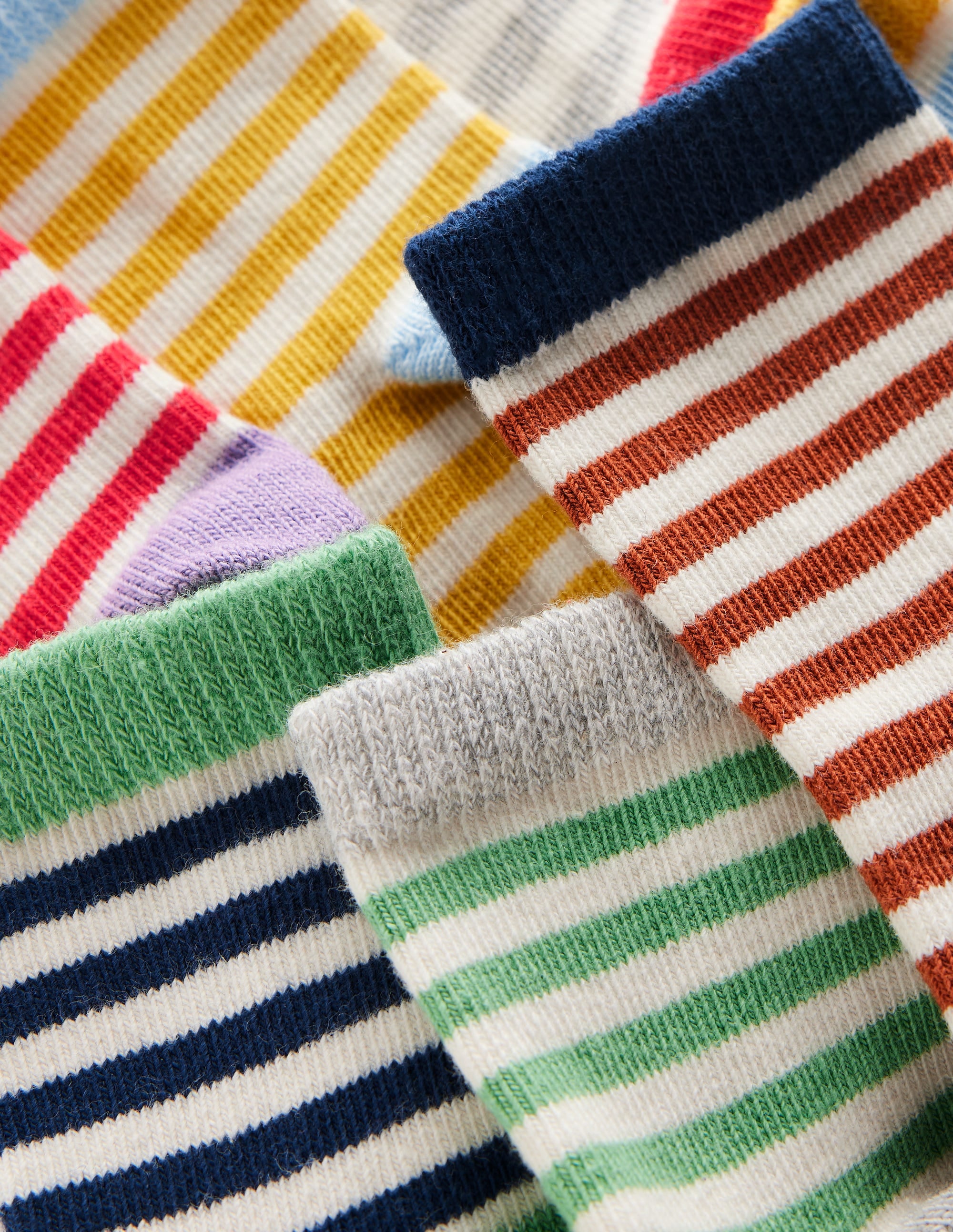 7 Pack Striped Socks for Men & Women - Comfortable & Breathable Casual Socks for Daily Wear, Sports, and Outdoor Activities