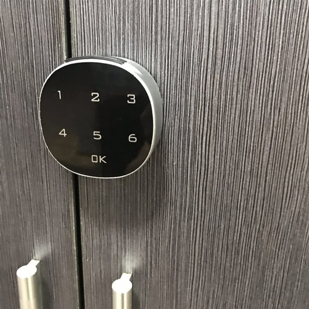 Smart Digital Electronic Password Lock - Touch Screen Keypad Security Lock for Wood Cabinets & Drawers (20mm) - Ideal for Home, Office & Storage Security