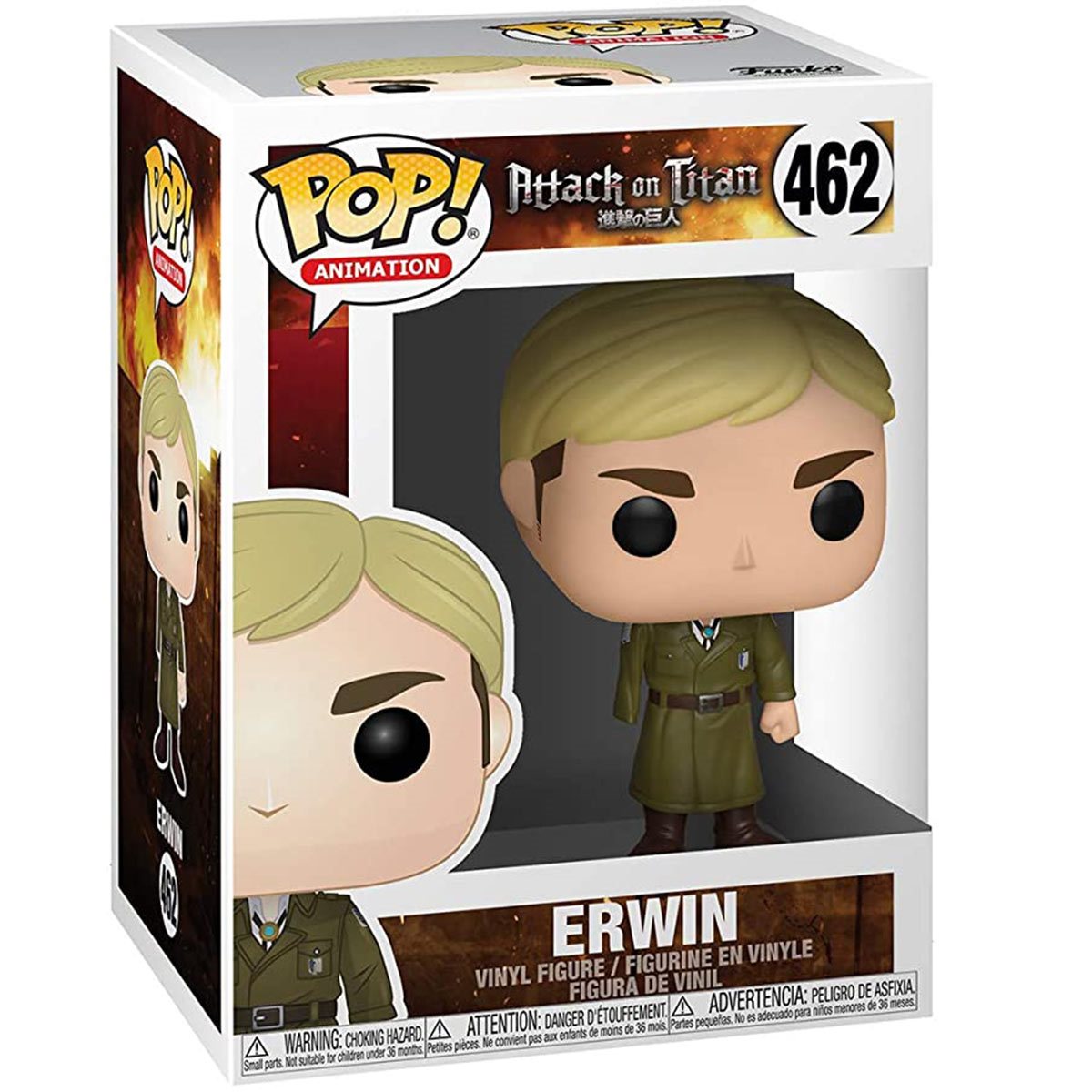 Funko Pop! Erwin Smith - Attack on Titan Anime Action Figure Collectible - Perfect for Anime Fans, Gift for Collectors, and Home Office Decor