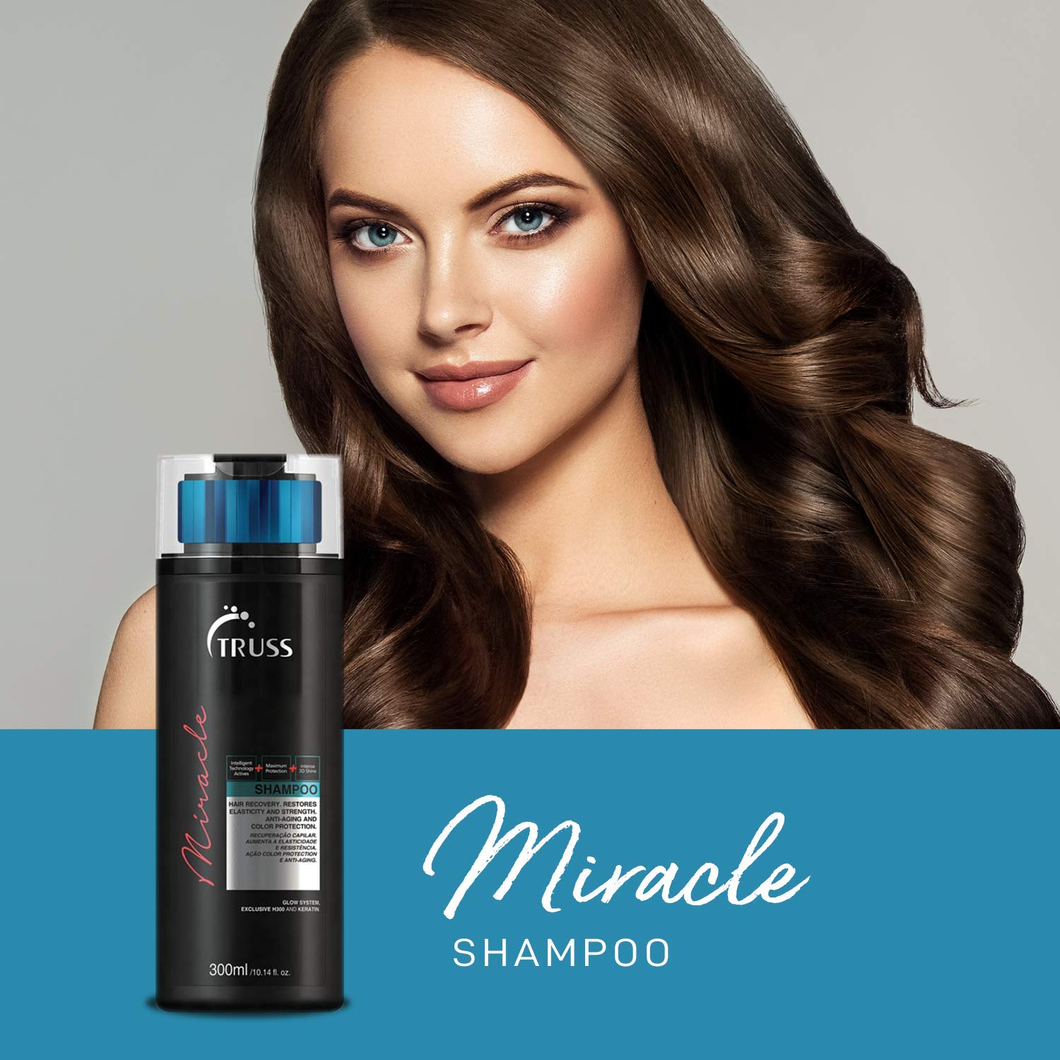 TRUSS Professional Miracle Hair Mask Bundle with Shampoo & Conditioner Set + Night Spa Serum for Damaged Hair Repair & Deep Hydration – Perfect for Salon-Quality Treatment at Home