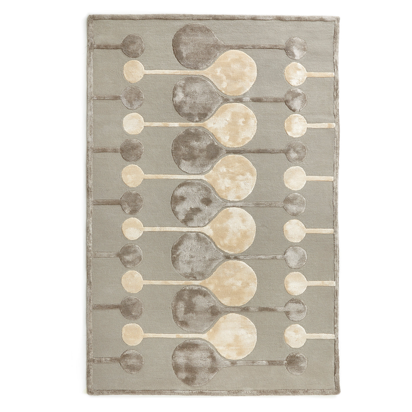 Premium Droplet Hand Tufted Area Rug - Soft Modern Boho Decor for Living Room, Bedroom & Nursery - Non-Slip Floor Mat for Home Decor