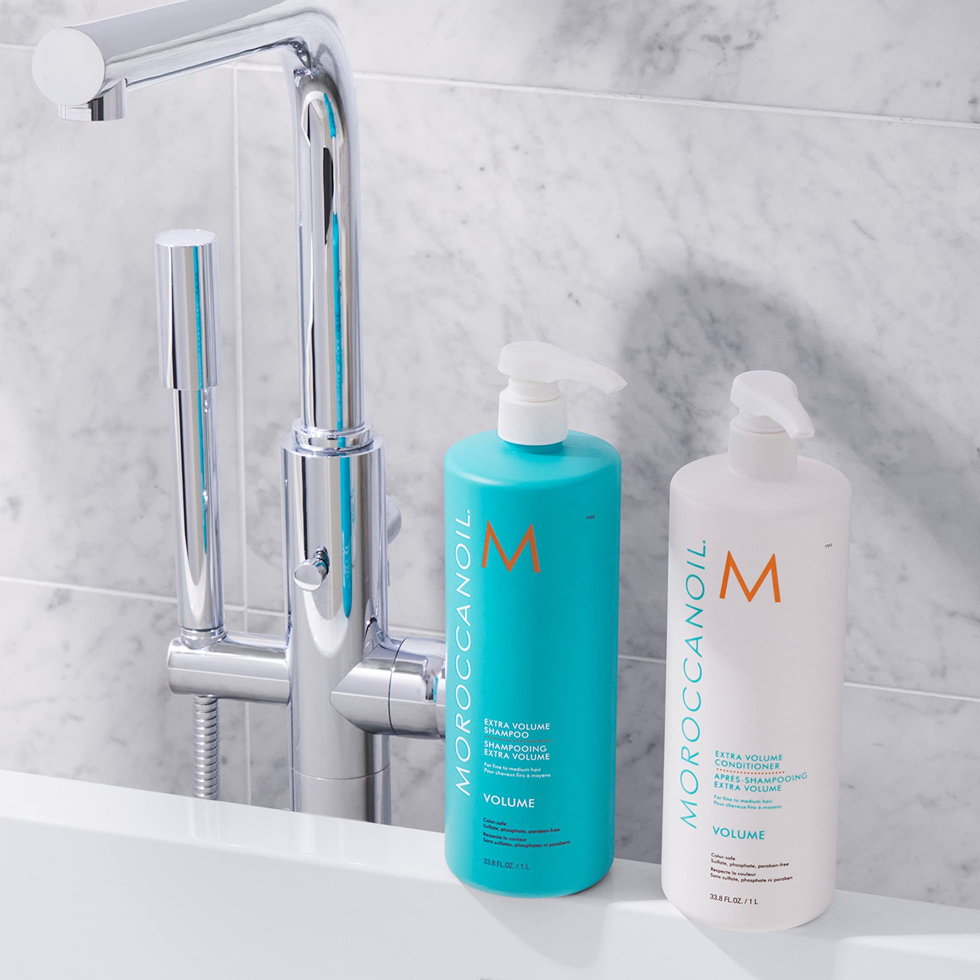 Moroccanoil Extra Volume Shampoo for Fine & Thin Hair - Sulfate Free Volumizing Shampoo with Argan Oil - Adds Body & Shine for Daily Hair Care Routine