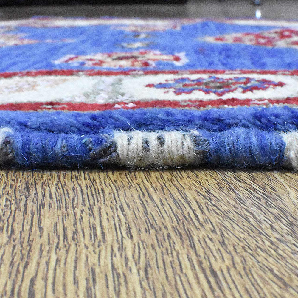 Handmade Afghan Rug - Premium Hand Knotted Wool Carpet for Living Room, Bedroom & Home Decor | Traditional Oriental Design | Durable & Soft Floor Covering