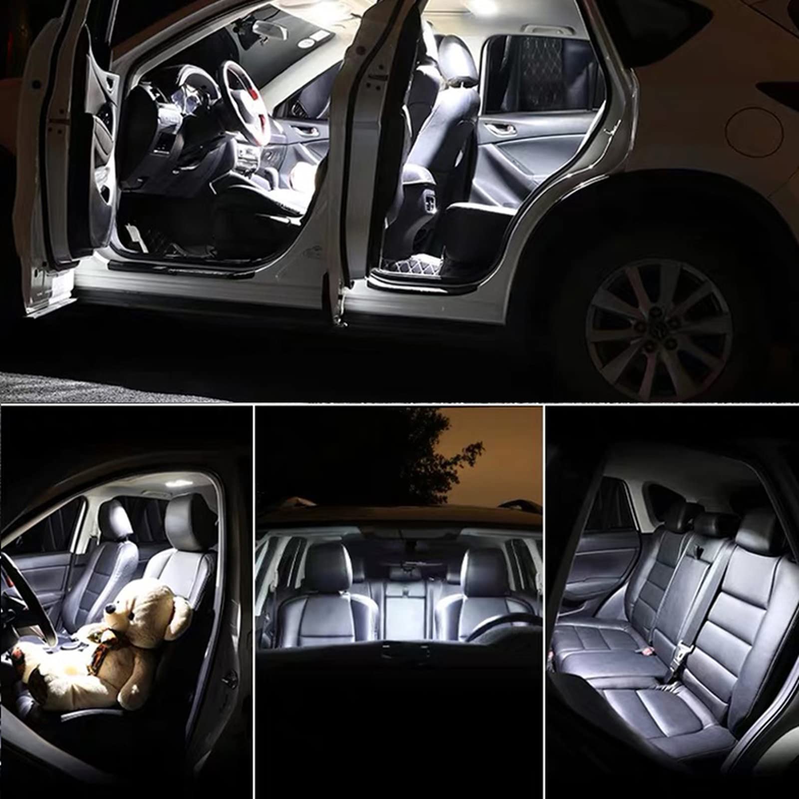 11pcs White LED Interior Light Bulbs for Opel Zafira B 2005-2014 - Canbus Error-Free Glove Box, Trunk & Dome Lights - Upgrade Your Car Lighting for Night Driving & Interior Ambience