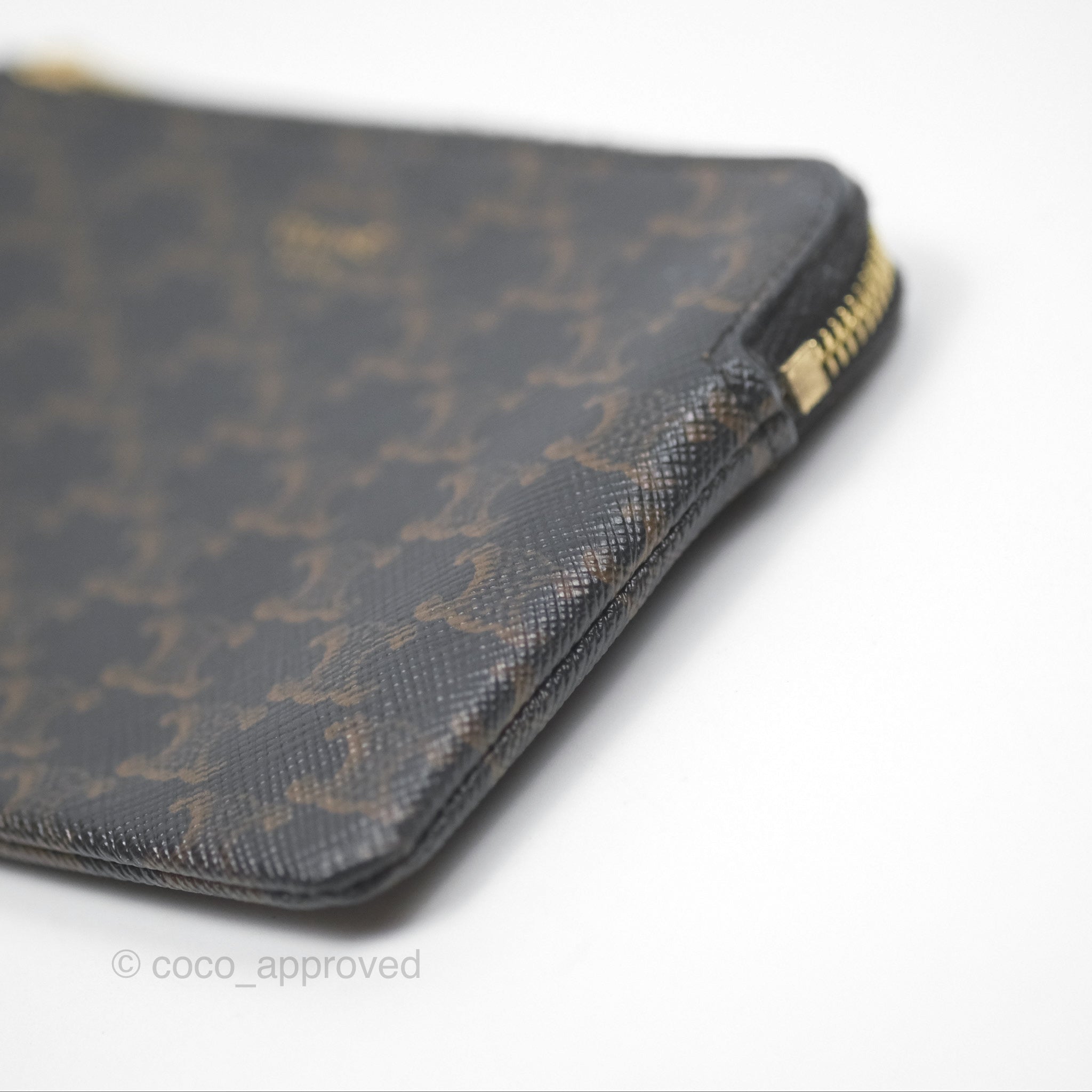 Celine Triomphe Canvas Coin & Card Pouch - Luxury Small Wallet for Women - Perfect for Everyday Use, Travel & Night Out