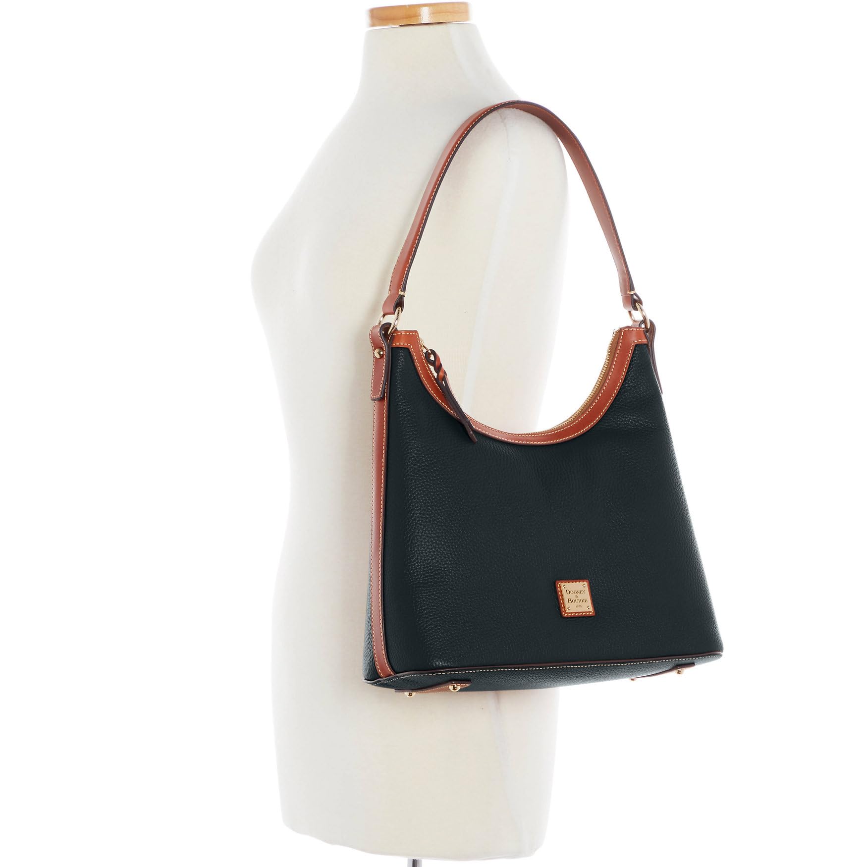 Dooney & Bourke Women's Pebble Grain Leather Hobo Shoulder Bag - Stylish Crossbody Purse for Work, Travel & Everyday Use