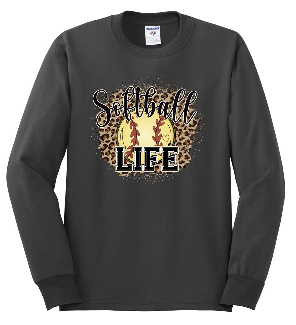 Wild Bobby Animal Print Softball Jersey - Long Sleeve Athletic Shirt for Women & Men - Perfect for Baseball Games, Team Sports and Casual Wear
