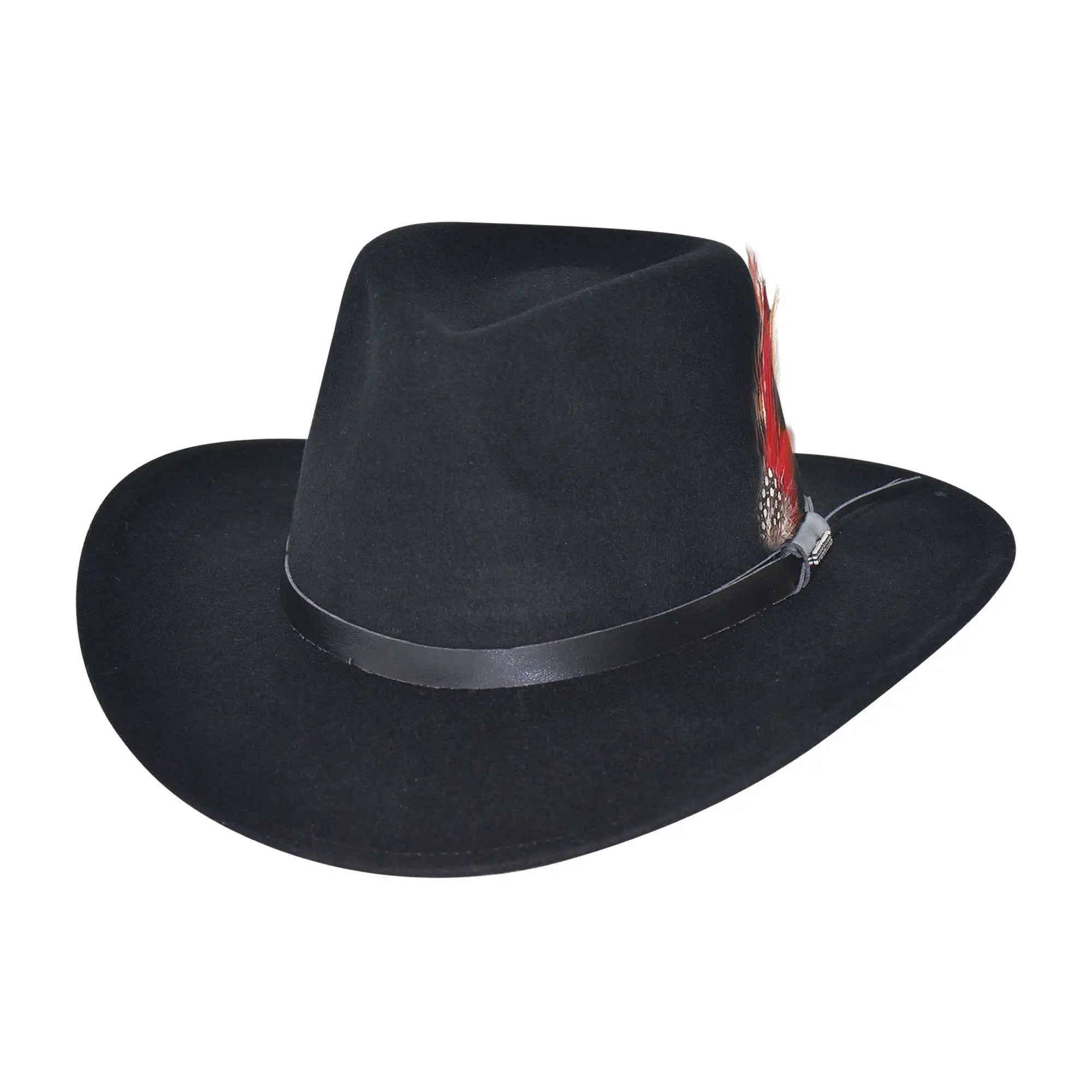 Bullhide Voyager Wool Felt Outdoorsman Hat - Durable & Stylish Hunting & Fishing Hat for Men - Perfect for Camping, Hiking & Outdoor Adventures