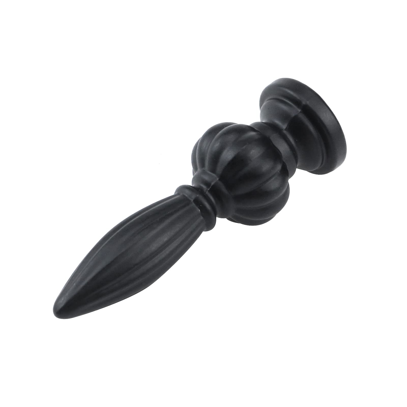 HEVSTIL 2-Pack Black Lamp Finial Cap Knob Set - Antique Design Lamp Shade Toppers for Traditional Home Decor | Perfect for Table Lamps, Floor Lamps & Chandeliers