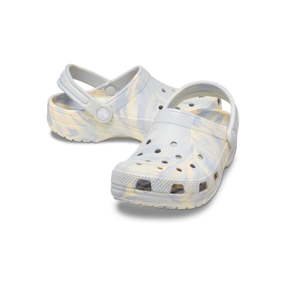 Crocs Kids' Classic Marbled Clog | Water-Resistant & Comfortable Slip-On Shoes for Boys & Girls | Perfect for Playtime, Beach & Everyday Wear