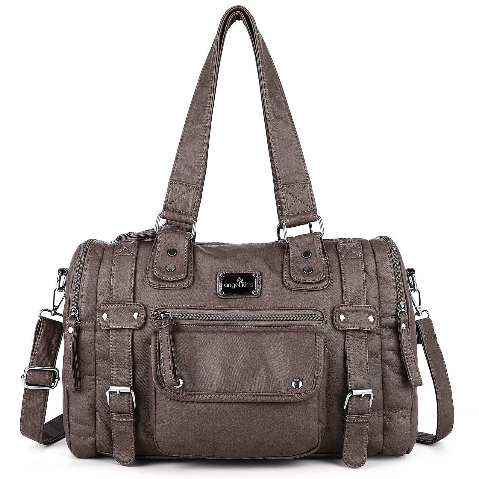 Angelkiss Women's Soft Leather Handbags - Hobo, Satchel, Shoulder & Crossbody Tote Bags for Work, Travel & Everyday Use