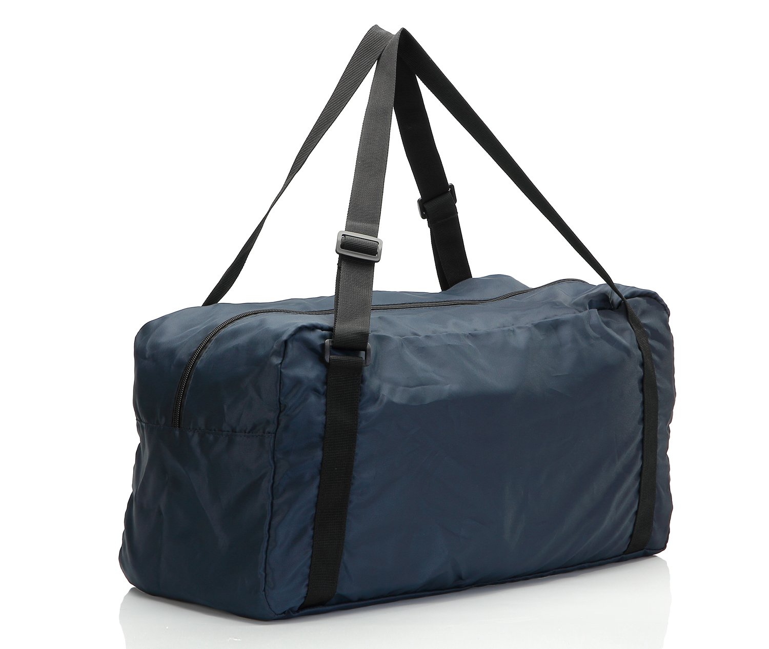HOLYLUCK Foldable Travel Duffel Bag for Women & Men - Lightweight Gym Bag with Shoulder Strap - Perfect for Workout, Travel & Sports (Navy Blue)