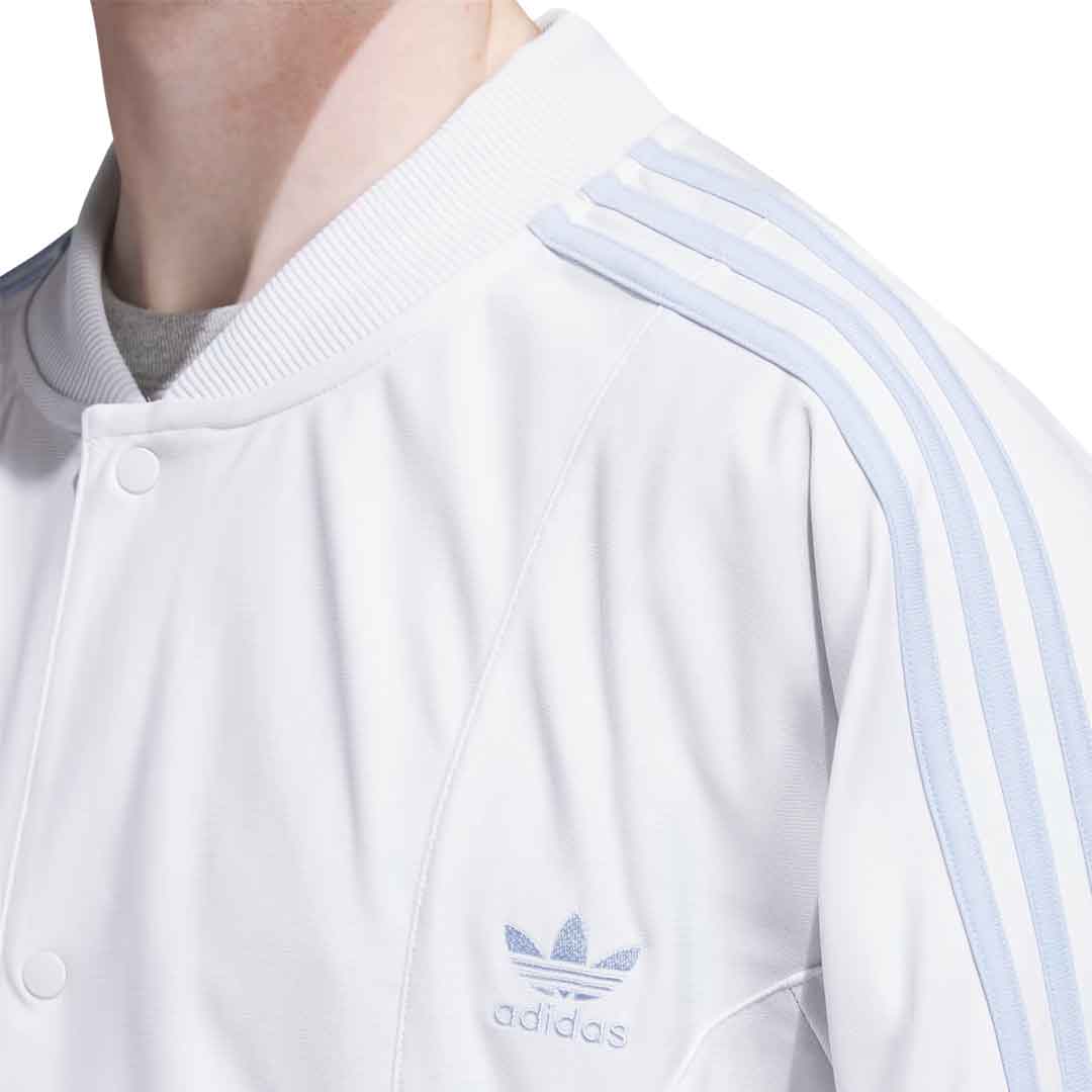 Adidas Men's Baseball Snap Top Jacket (IC5555) - Stylish & Comfortable for Casual Wear, Sports & Outdoor Activities