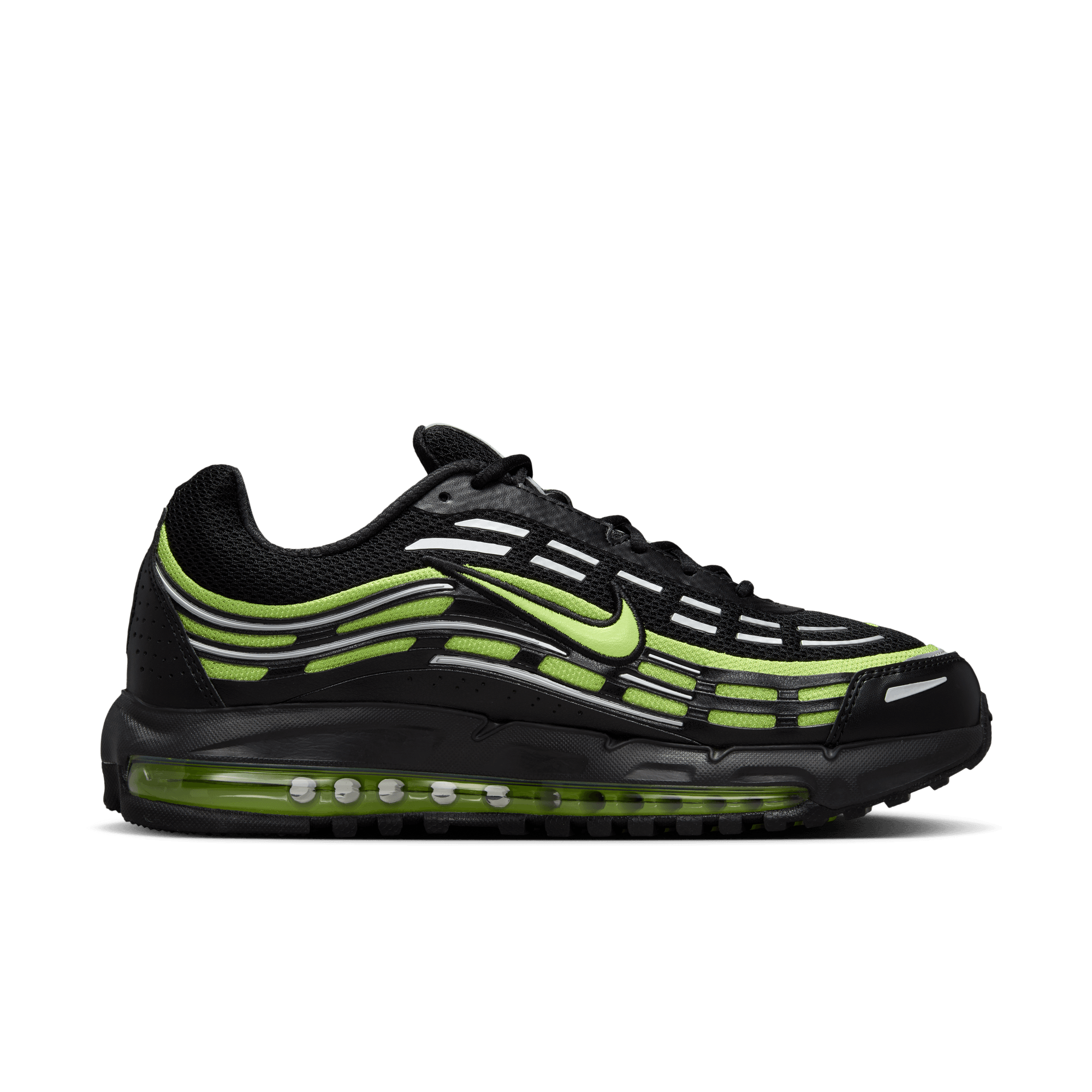 Nike Air Max TL 2.5 Men's Running Shoes - Black/Citron - Lightweight Cushioned Sneakers for Jogging, Gym & Everyday Wear
