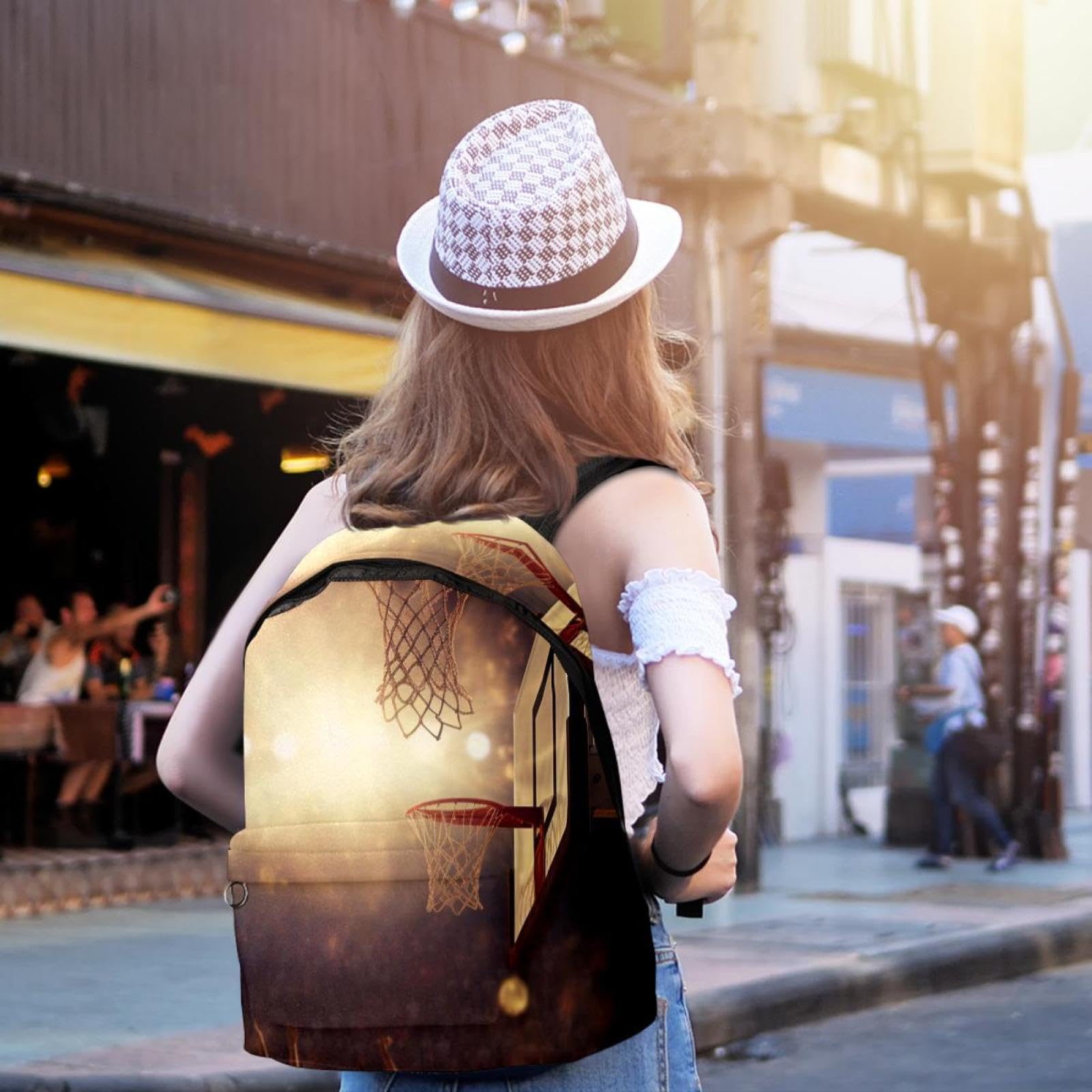 Best Travel Backpack for Men & Women - Durable Basketball Backpack with Hoop - Perfect for Gym, Sports, and Outdoor Adventures