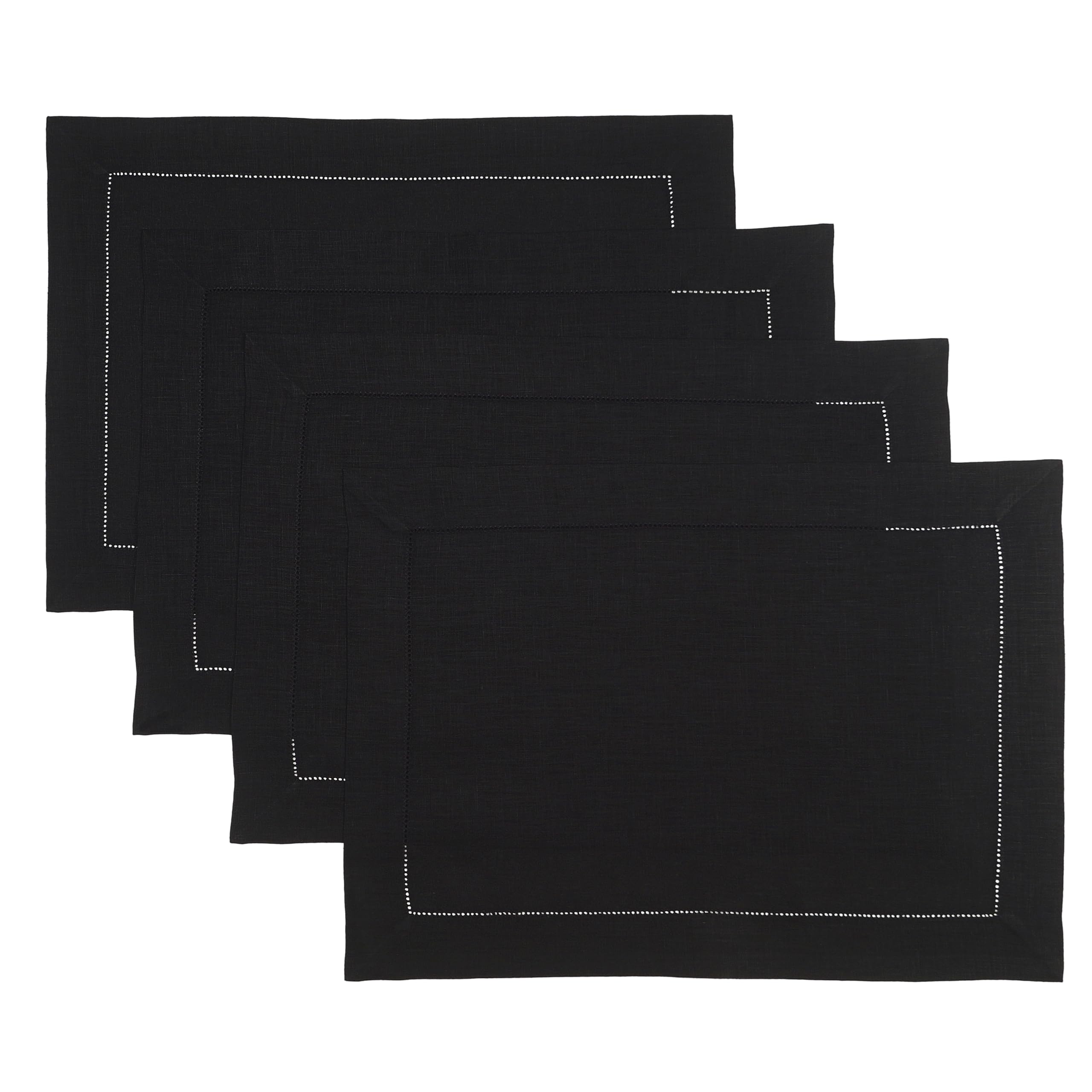 D'Moksha Homes 100% Pure Linen Placemats Set of 4 - 14