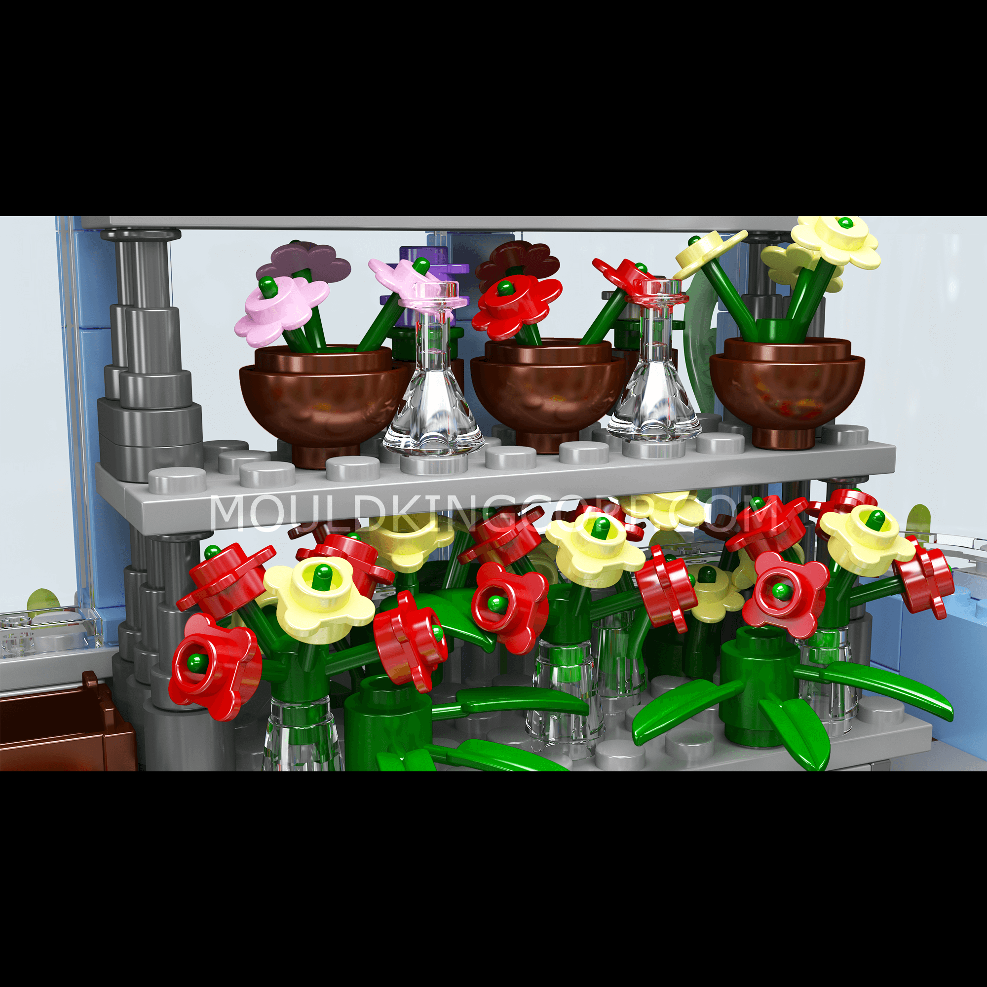 Mould King 16048 Botanical Garden Model Building Set - 1,289 Pieces DIY Flower & Plant Bricks for Adults & Kids - Perfect for Home Decor, Gift Ideas & Creative Play