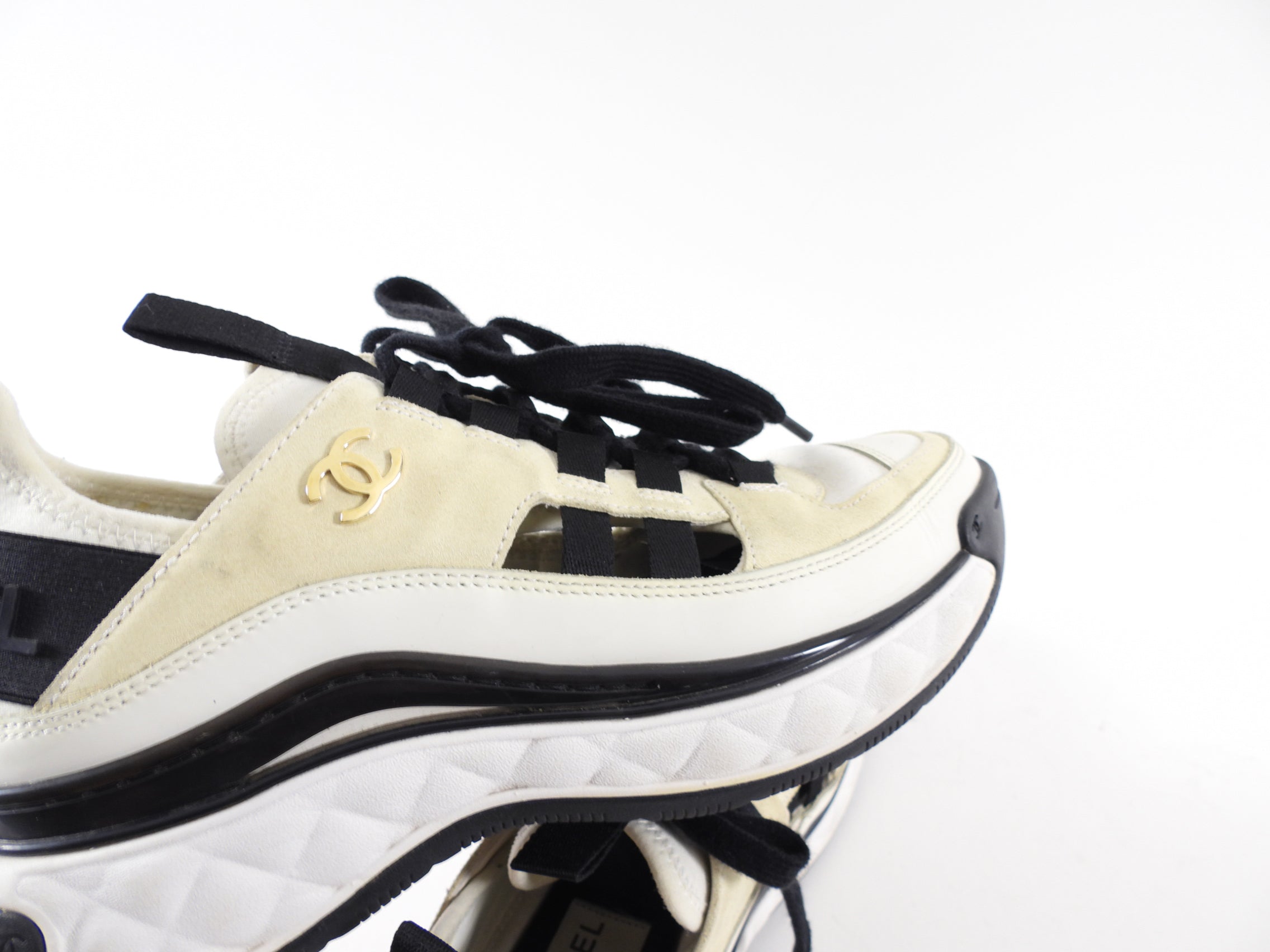 Chanel Interlocking CC Logo Suede Sneakers for Women - Size 36 | Luxury Fashion Sneakers for Casual Wear, Office & Date Night Outfits