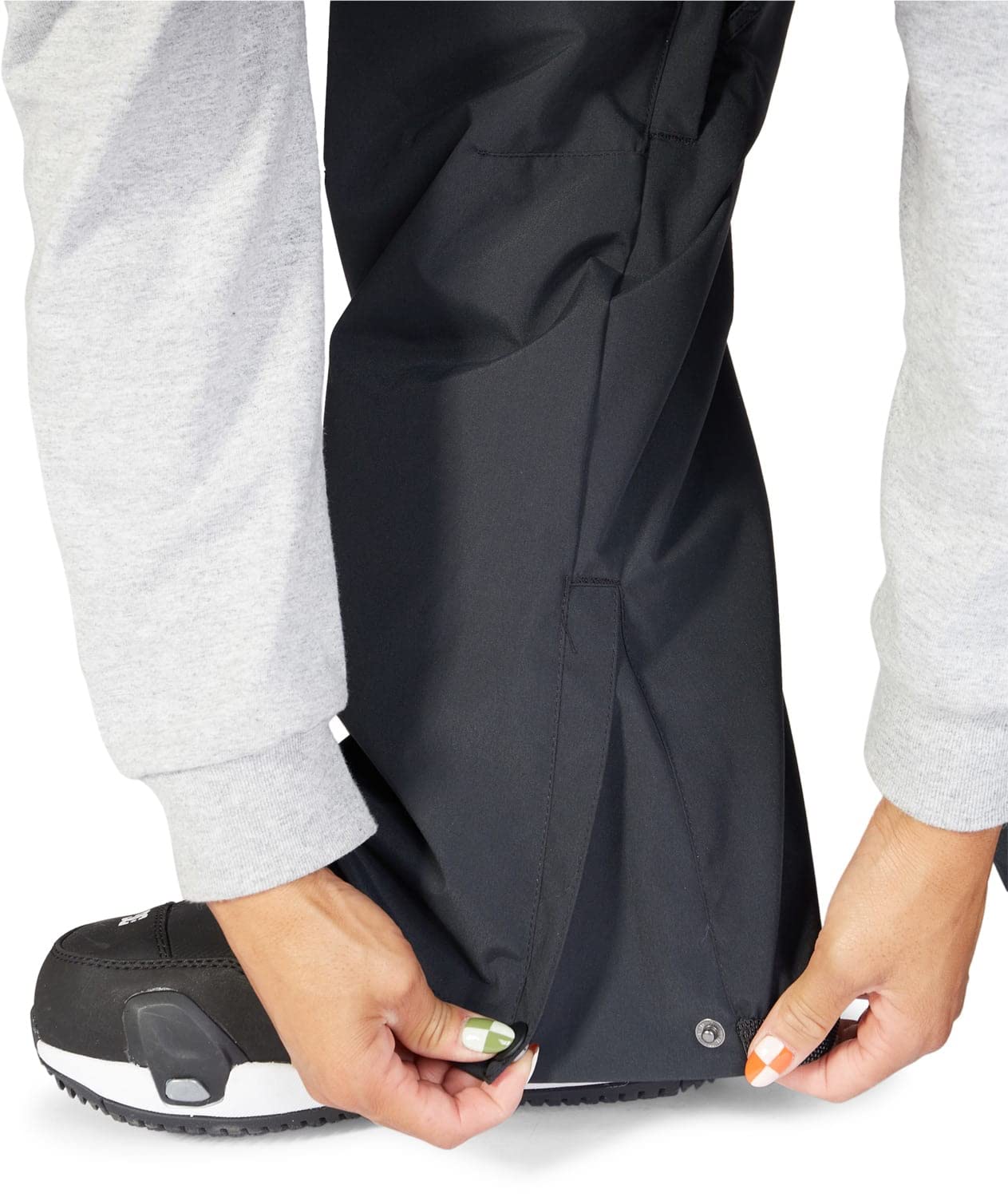 DC Nonchalant Women's Snowboard Pants - Waterproof Insulated Winter Ski Pants for Women, Black Size L - Perfect for Snowboarding, Skiing & Cold Weather Outdoor Activities