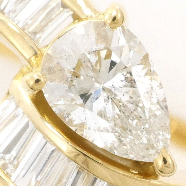 18K Yellow Gold Diamond Ring for Women - Elegant Solitaire Engagement & Wedding Band - Perfect Gift for Anniversary, Valentine's Day & Special Occasions