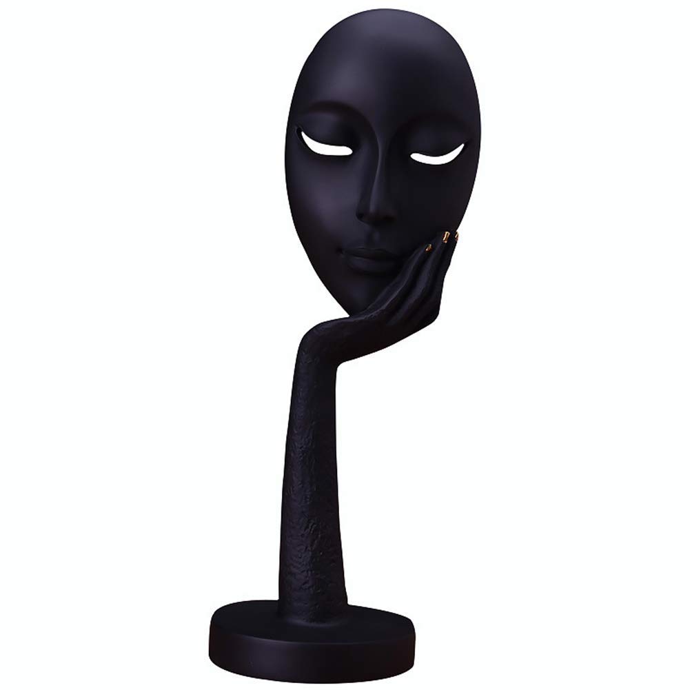 Modern Abstract Face Statue Sculpture - 14.5