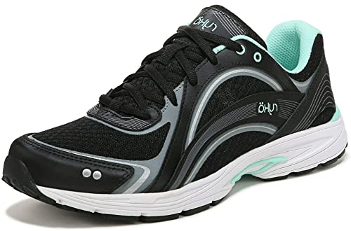 Black/Aqua Leather