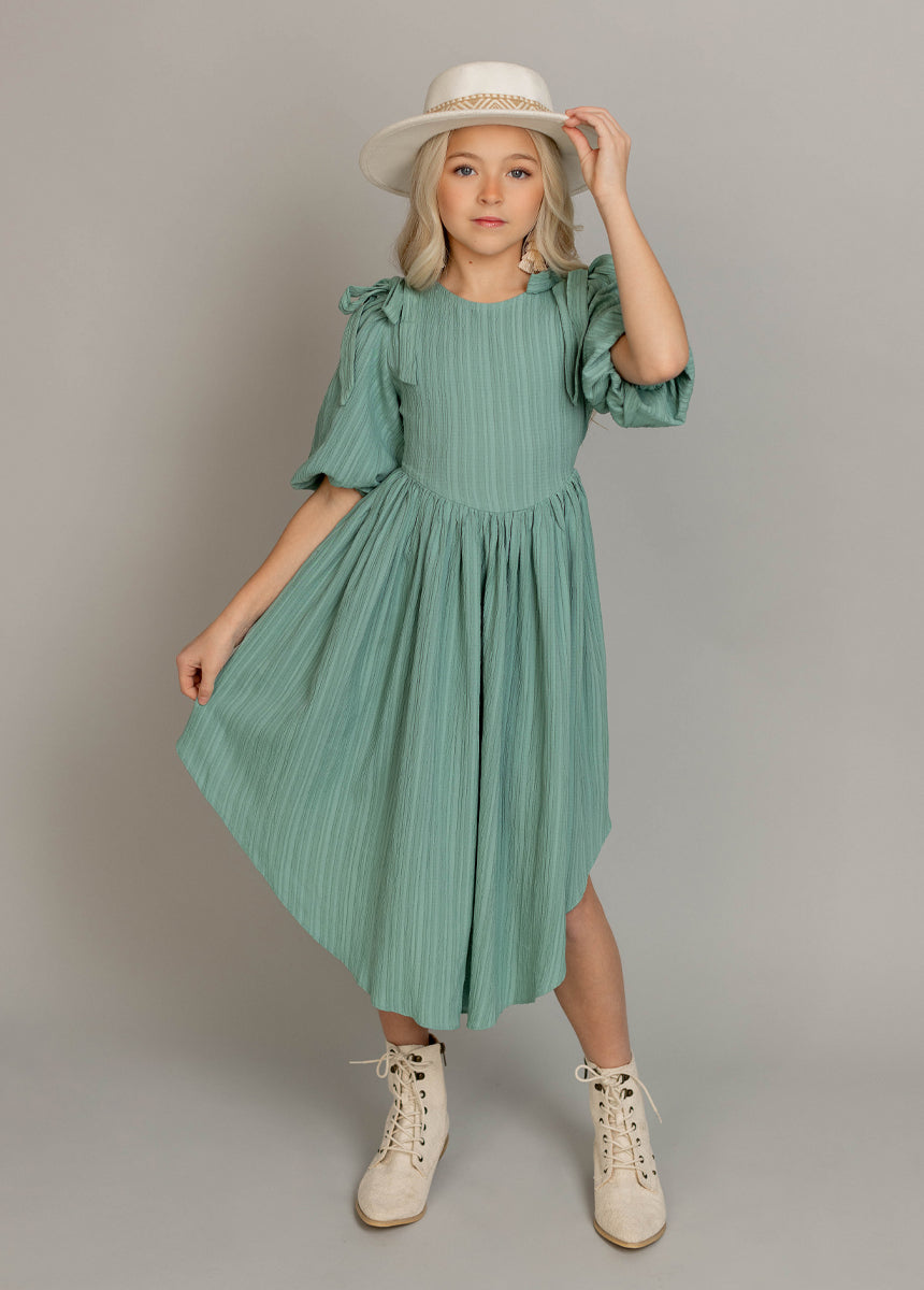 Maylie Women's Floral Print Summer Dress in Aqua Blue - Perfect for Beach Vacations, Brunch Dates & Casual Outings