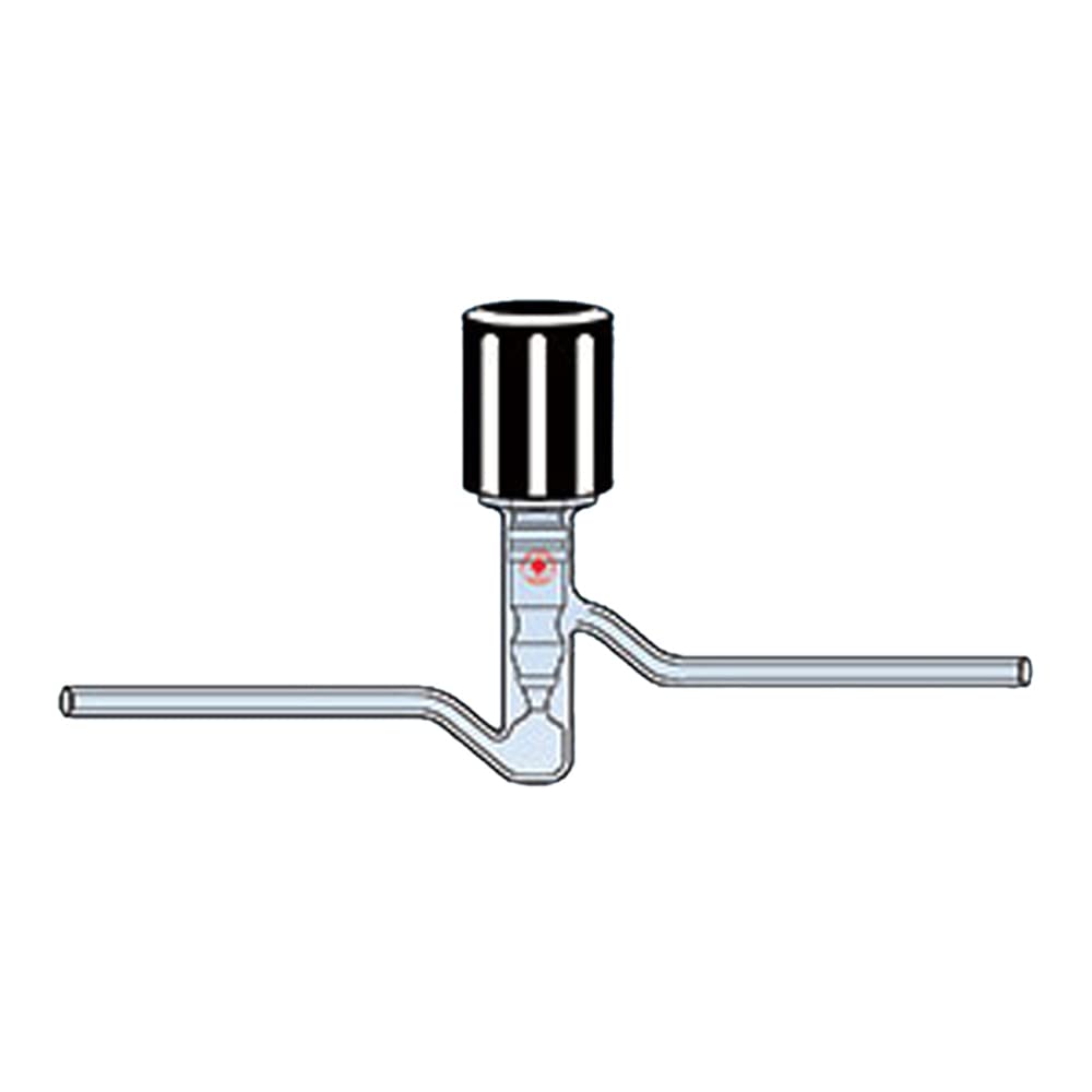 8189-04 High Vacuum Stopcock with PTFE Sealed O-Ring, 0-4mm Size - Ideal for Laboratory Glassware & Chemistry Experiments