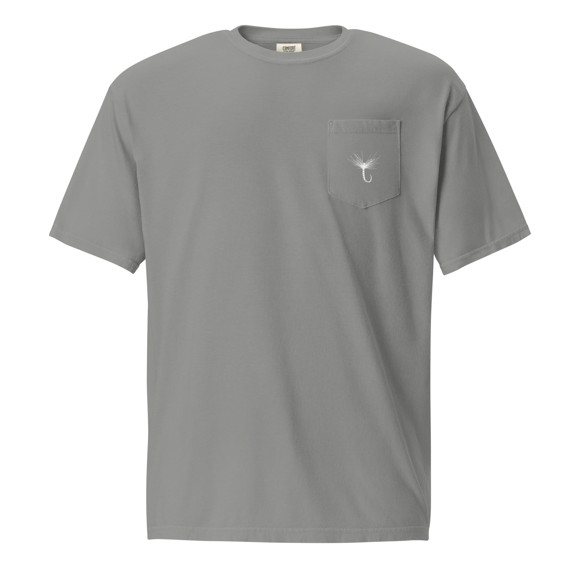 Kebari Pocket T-Shirt for Men - Soft Cotton Casual Tee with Chest Pocket - Perfect for Everyday Wear, Travel & Outdoor Activities